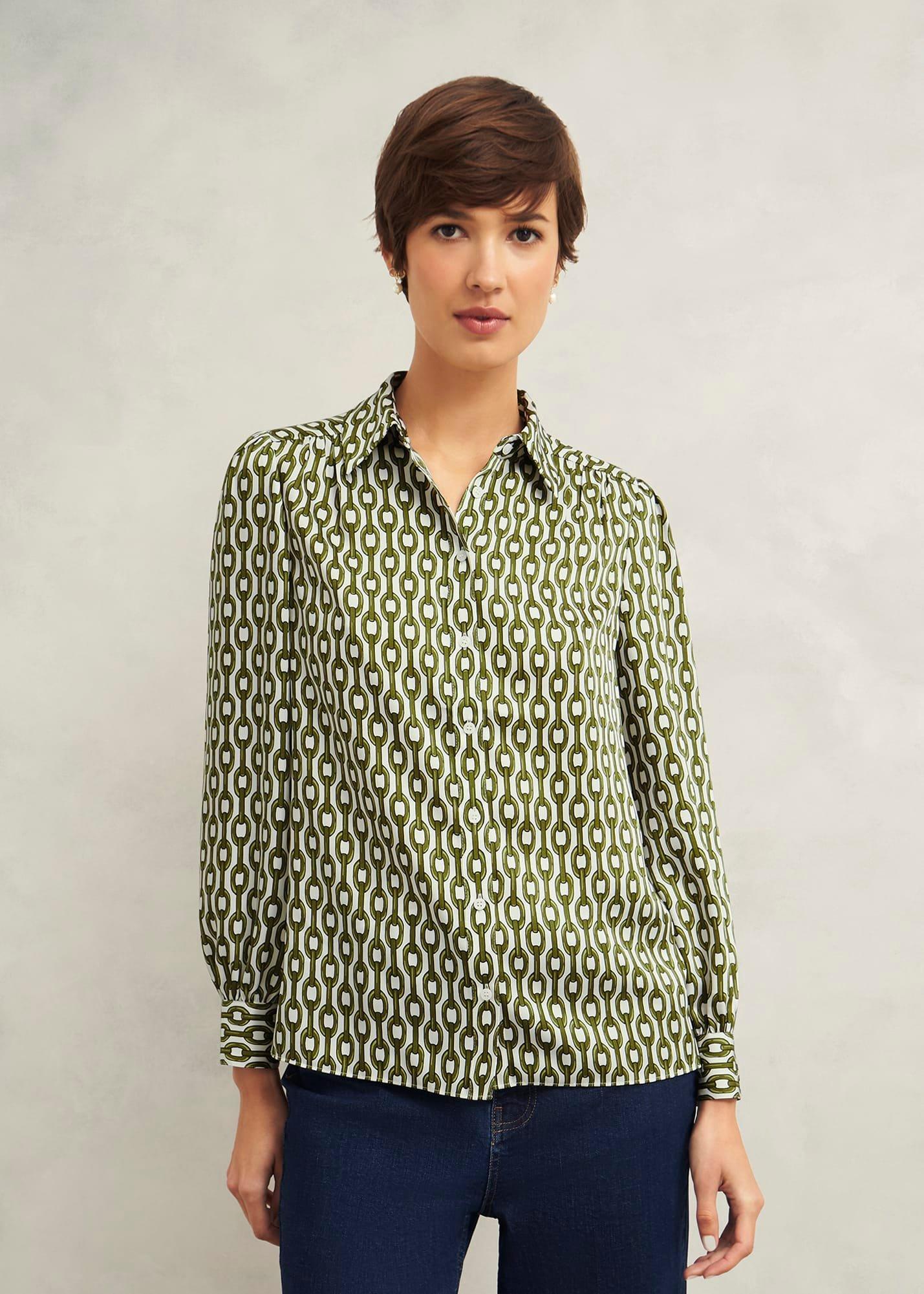 Tallie Shirt, Ivory Green, hi-res