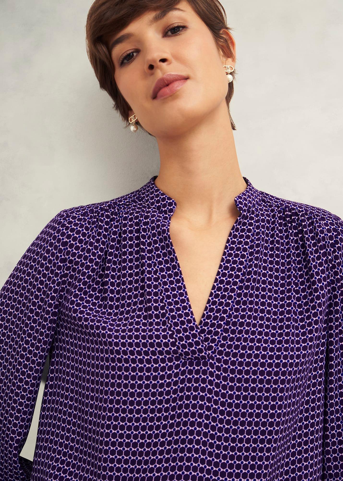 Mila Blouse, Purple Multi, hi-res