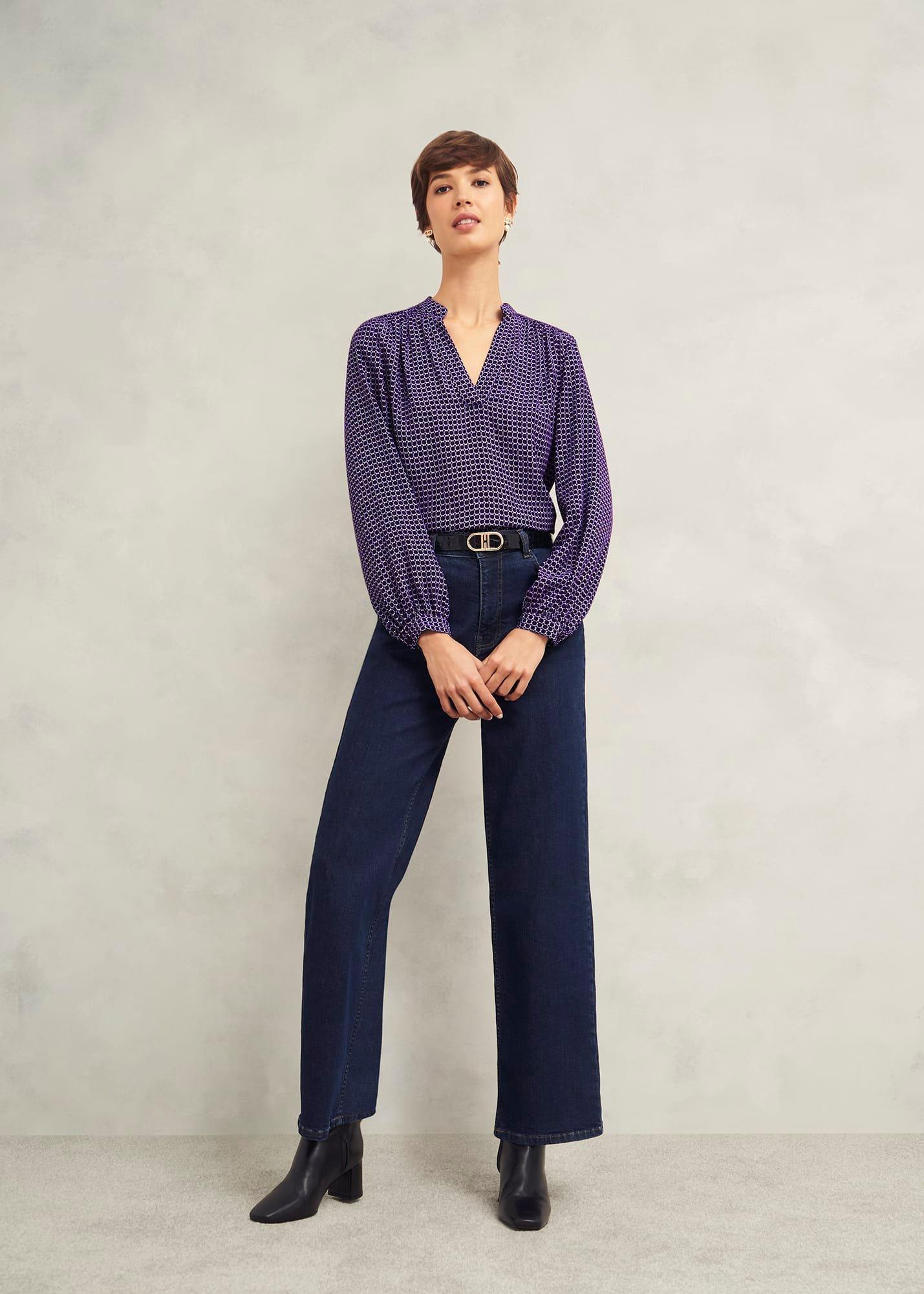 Mila Blouse, Purple Multi, hi-res