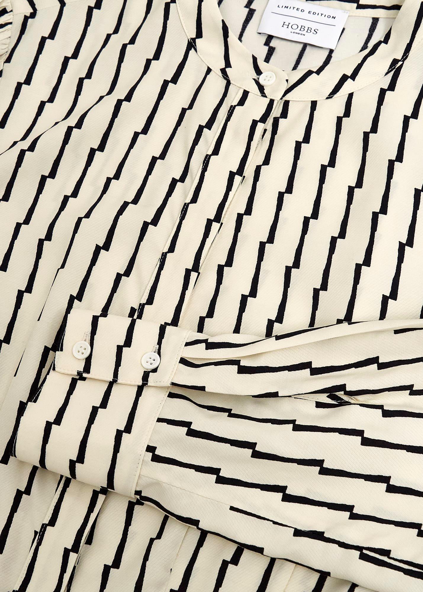 Anglesey Shirt, Buttercream Blk, hi-res