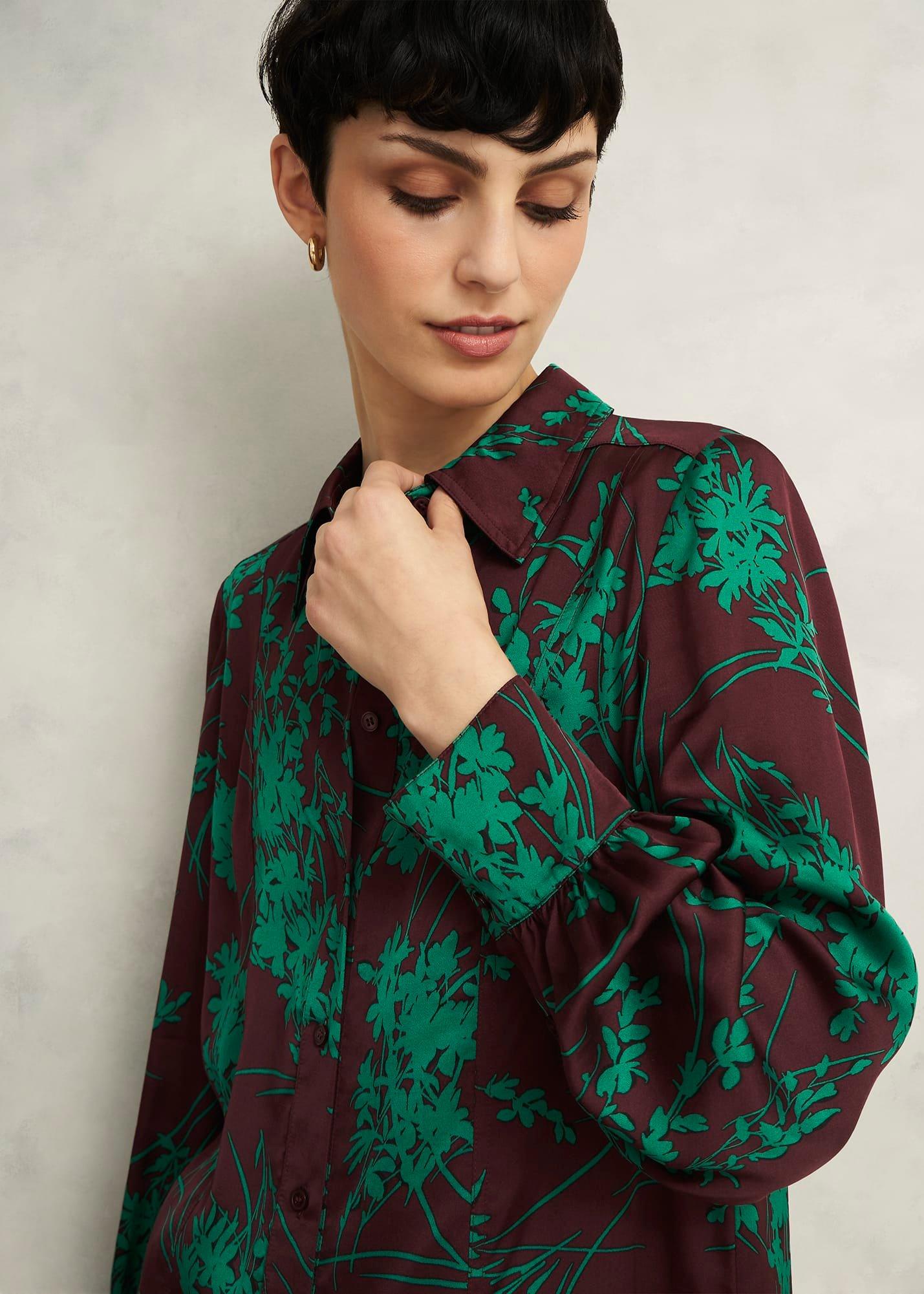 Grasmere Shirt, Brown Green, hi-res