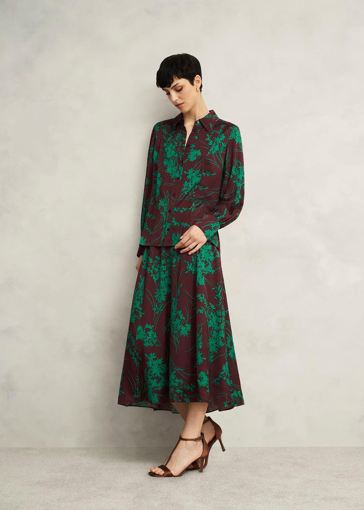 Grasmere Shirt, Brown Green, hi-res