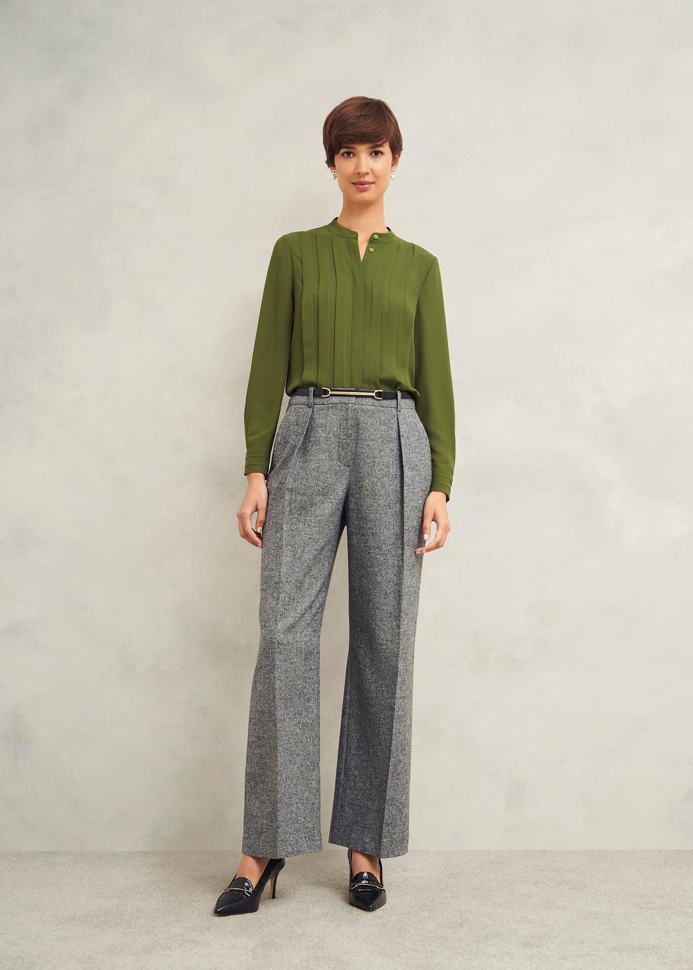 Arizona Blouse, Moss Green, hi-res