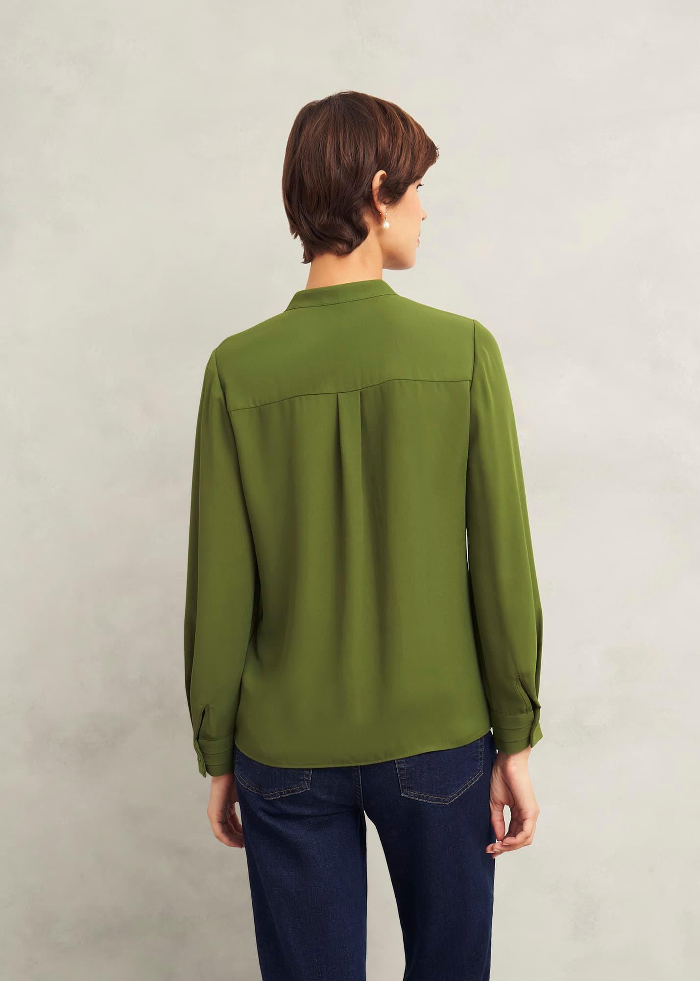 Arizona Blouse, Moss Green, hi-res