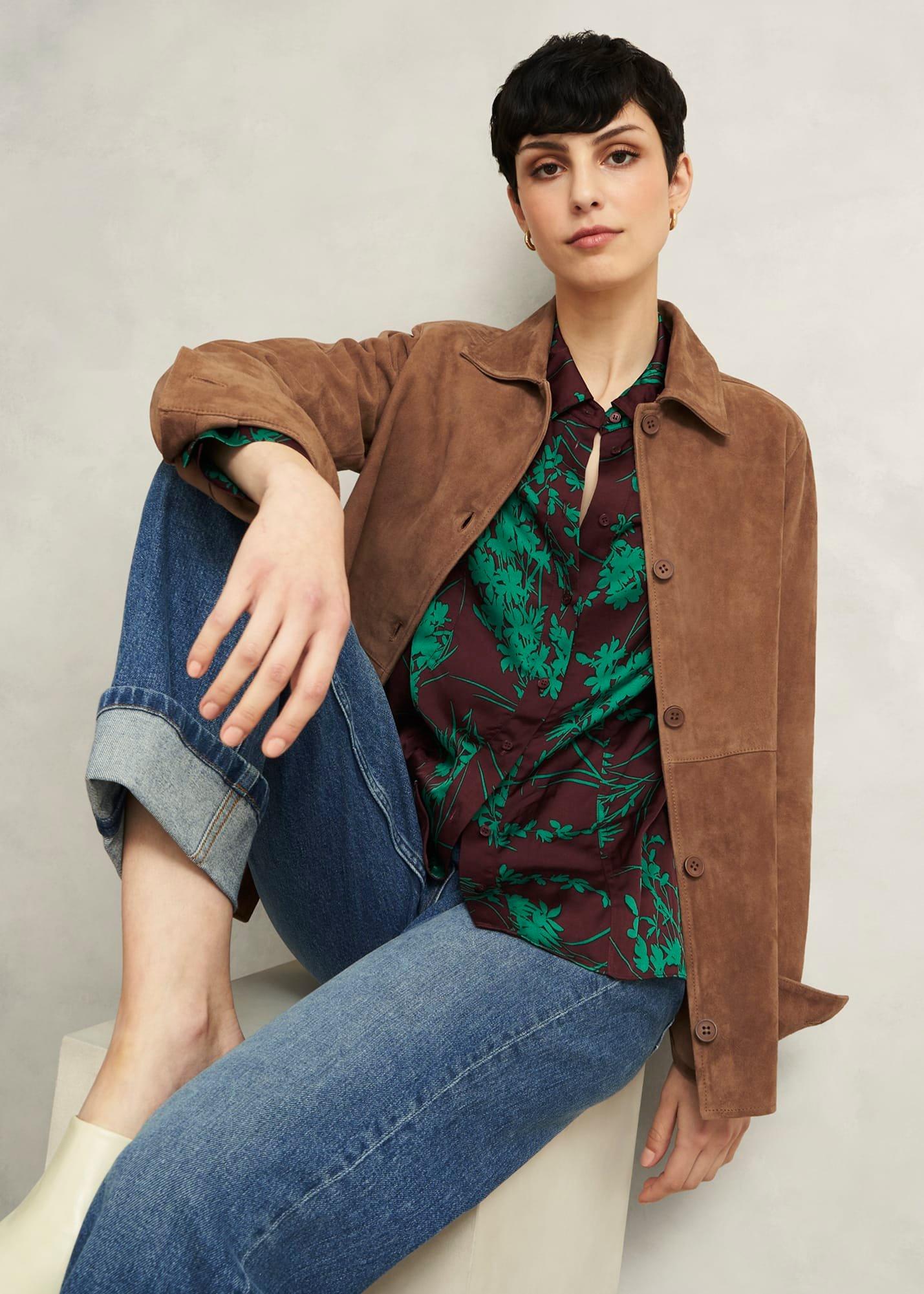 Hever Suede Shirt, , hi-res