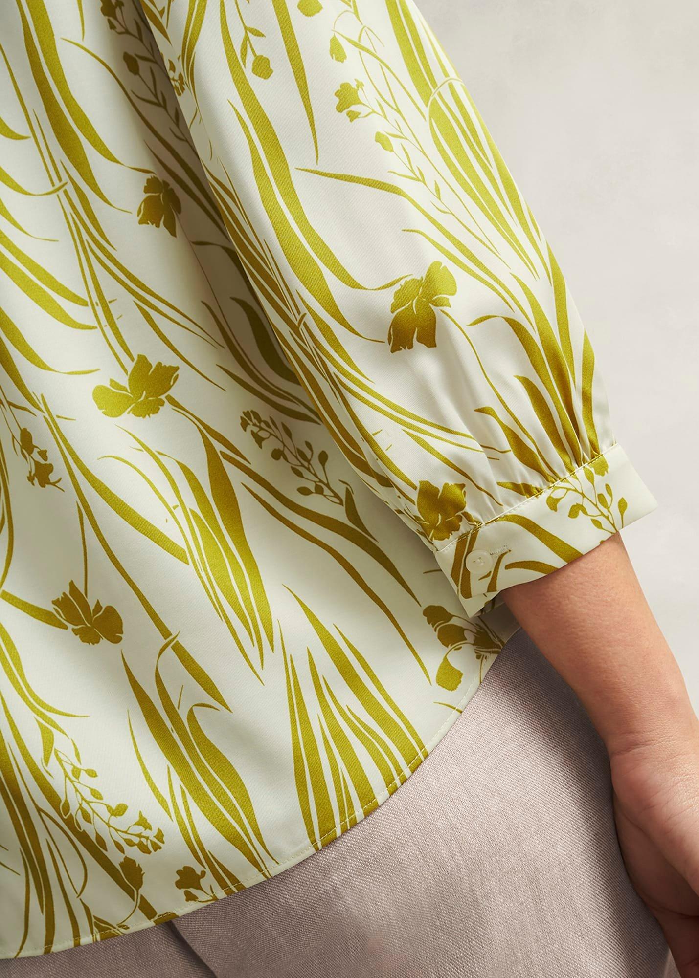 Angelique Blouse, Green Ivory, hi-res