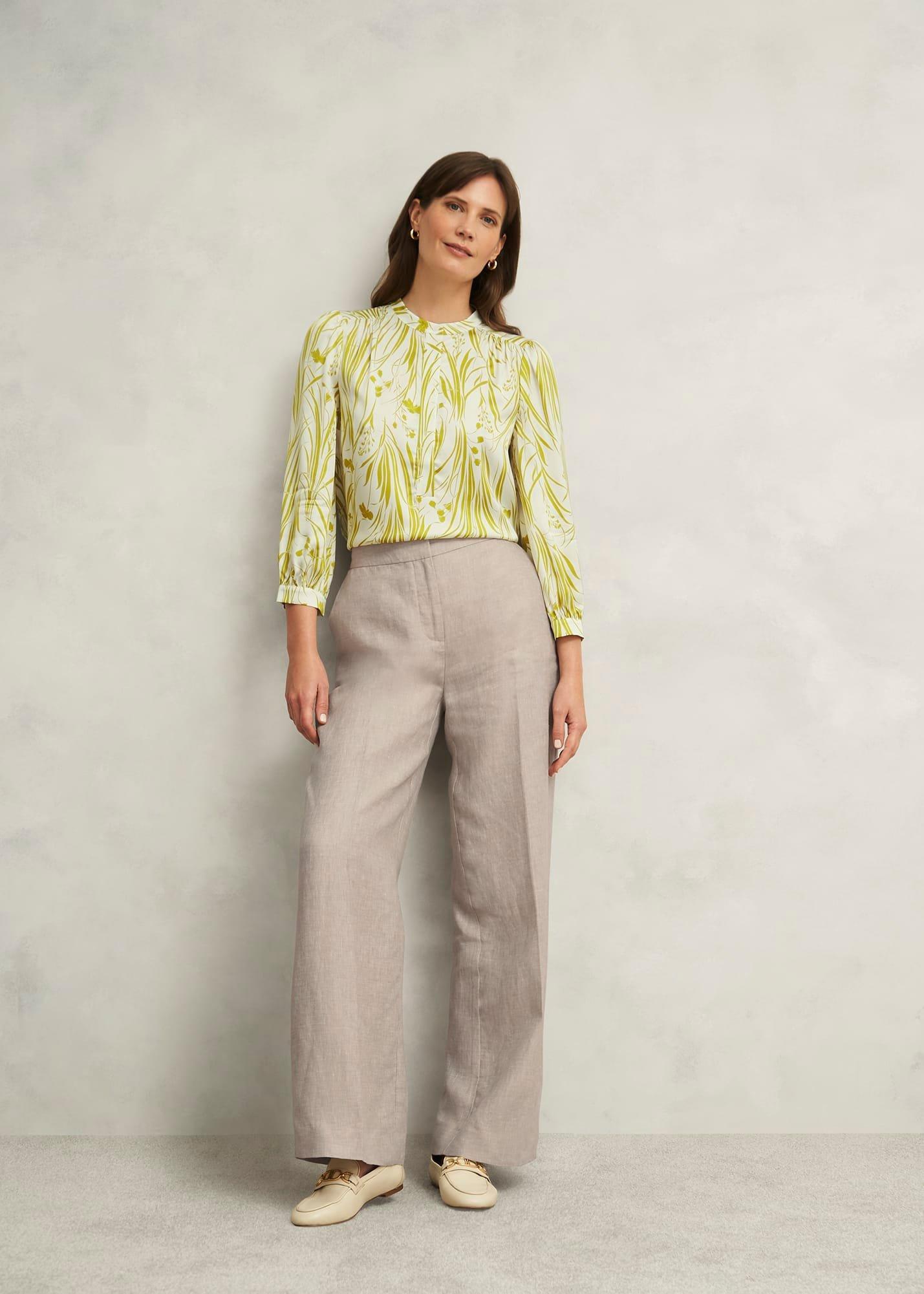 Angelique Blouse, Green Ivory, hi-res