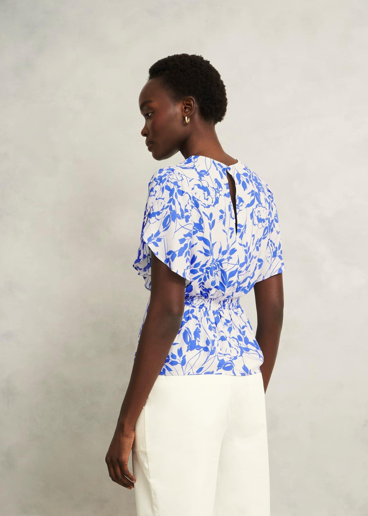 Bianca Top, Cream Blue, hi-res