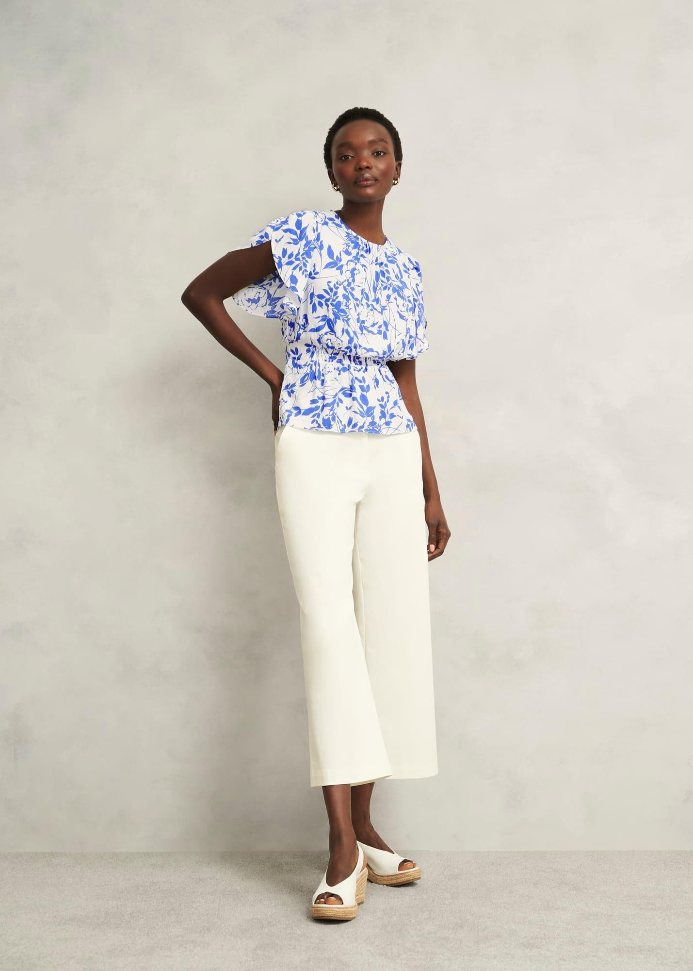 Bianca Top, Cream Blue, hi-res