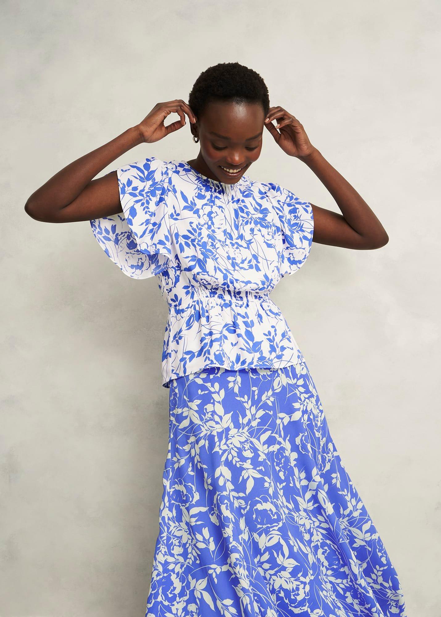 Bianca Top, Cream Blue, hi-res