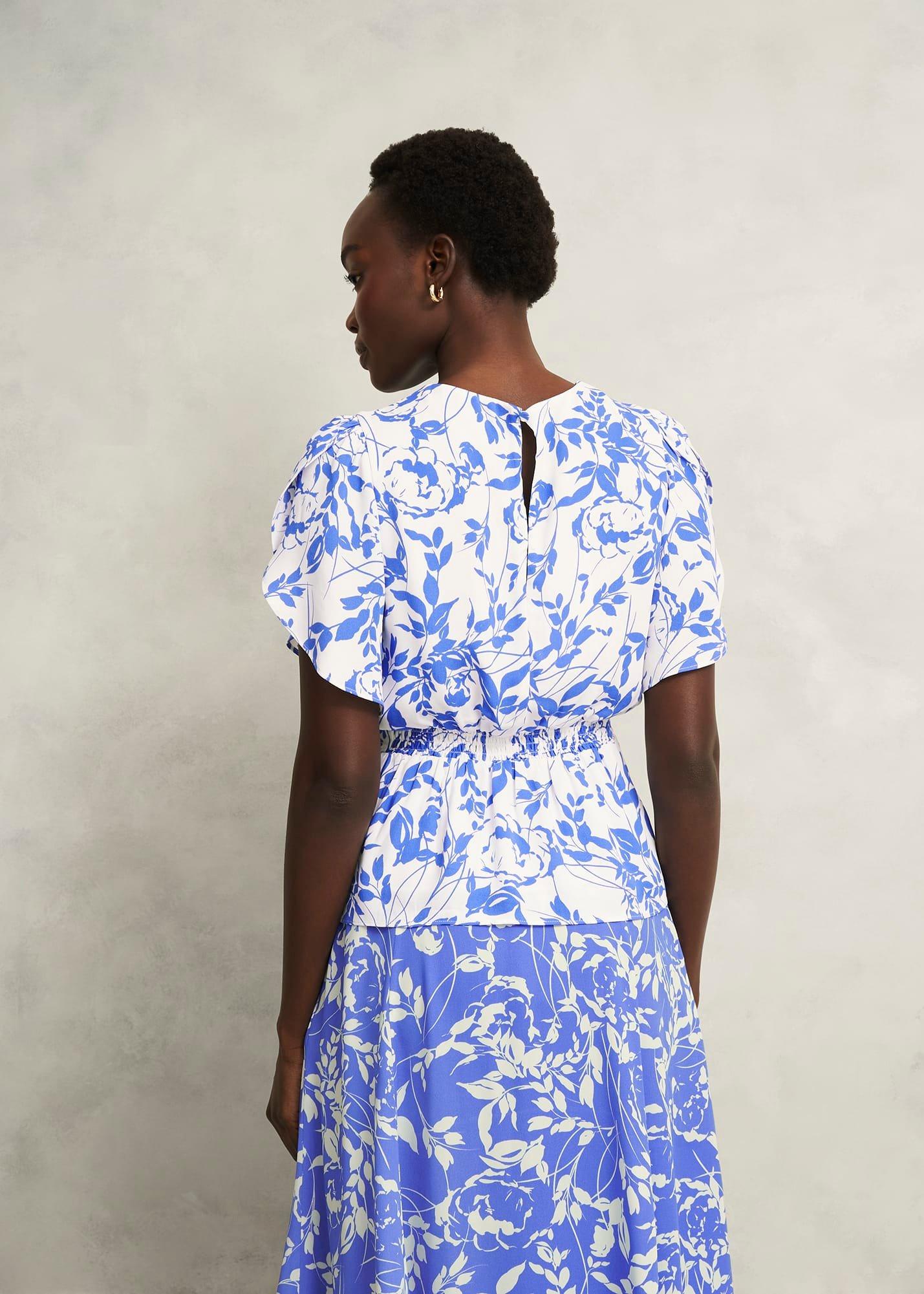 Bianca Top, Cream Blue, hi-res