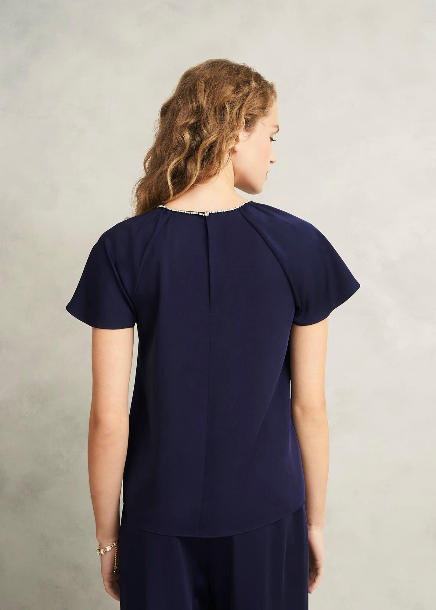 Lulu Embellished Top, Midnight, hi-res