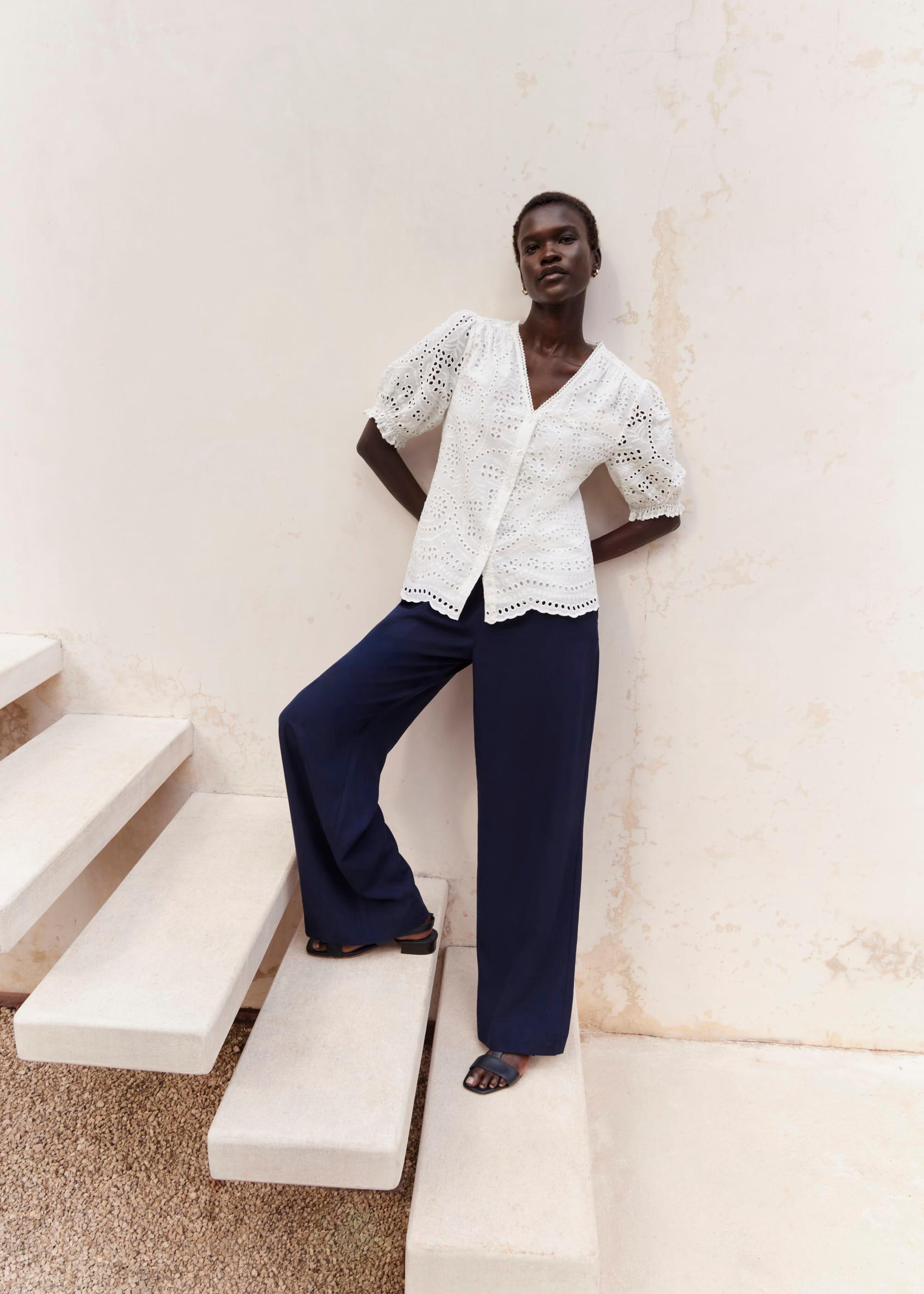 Chiara Broderie Blouse