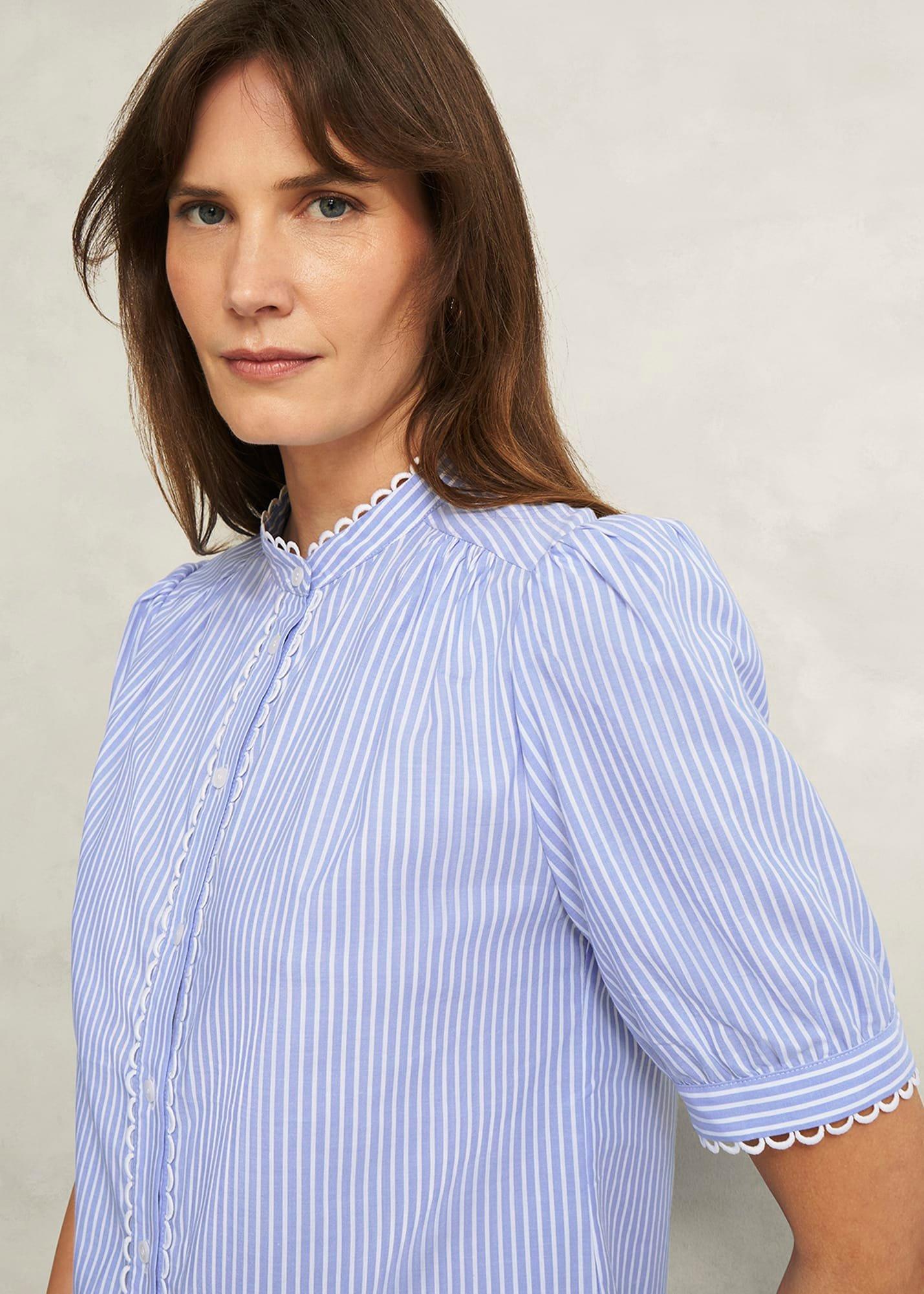 Charley Blouse, Blue Ivory, hi-res