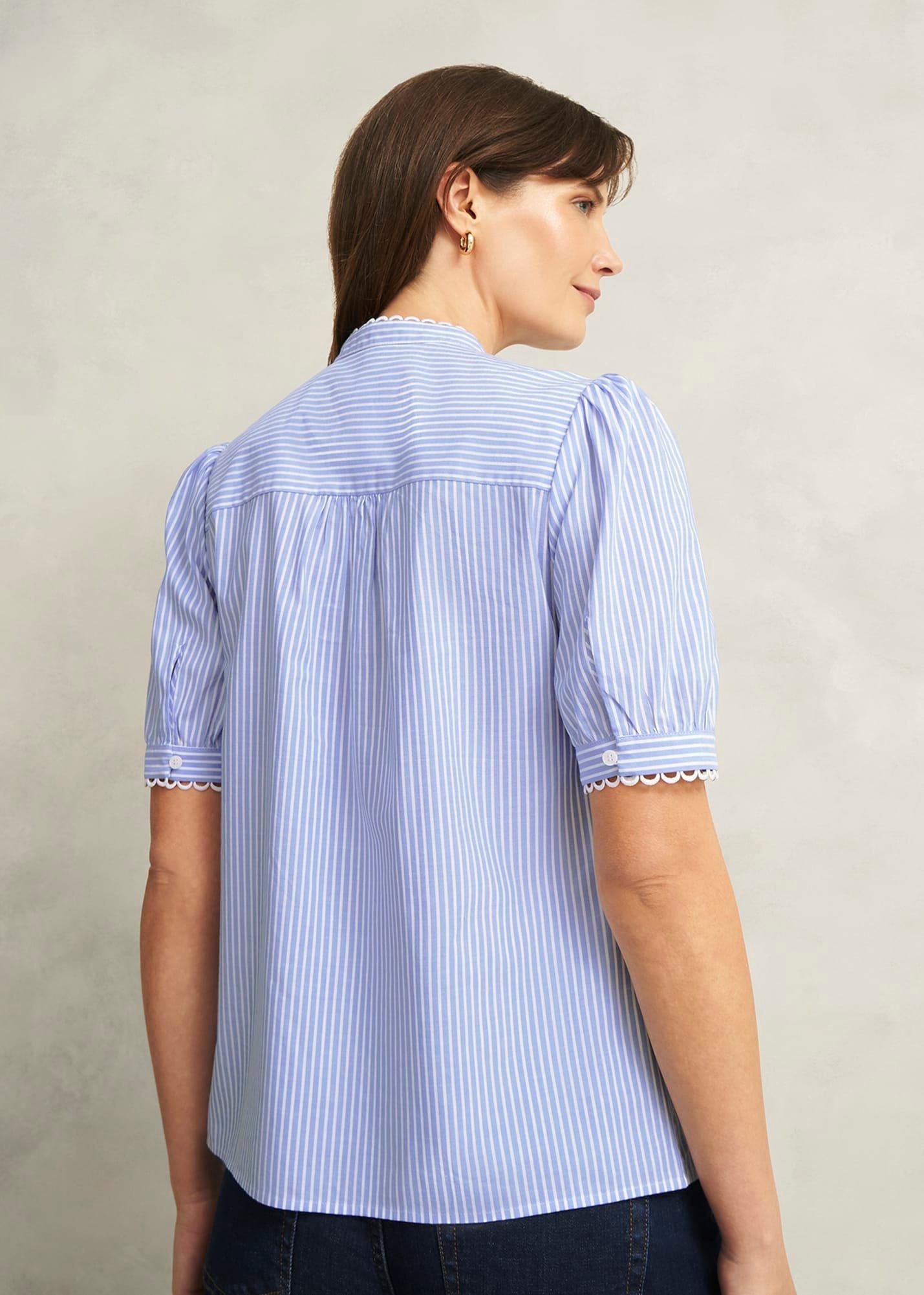Charley Blouse, Blue Ivory, hi-res