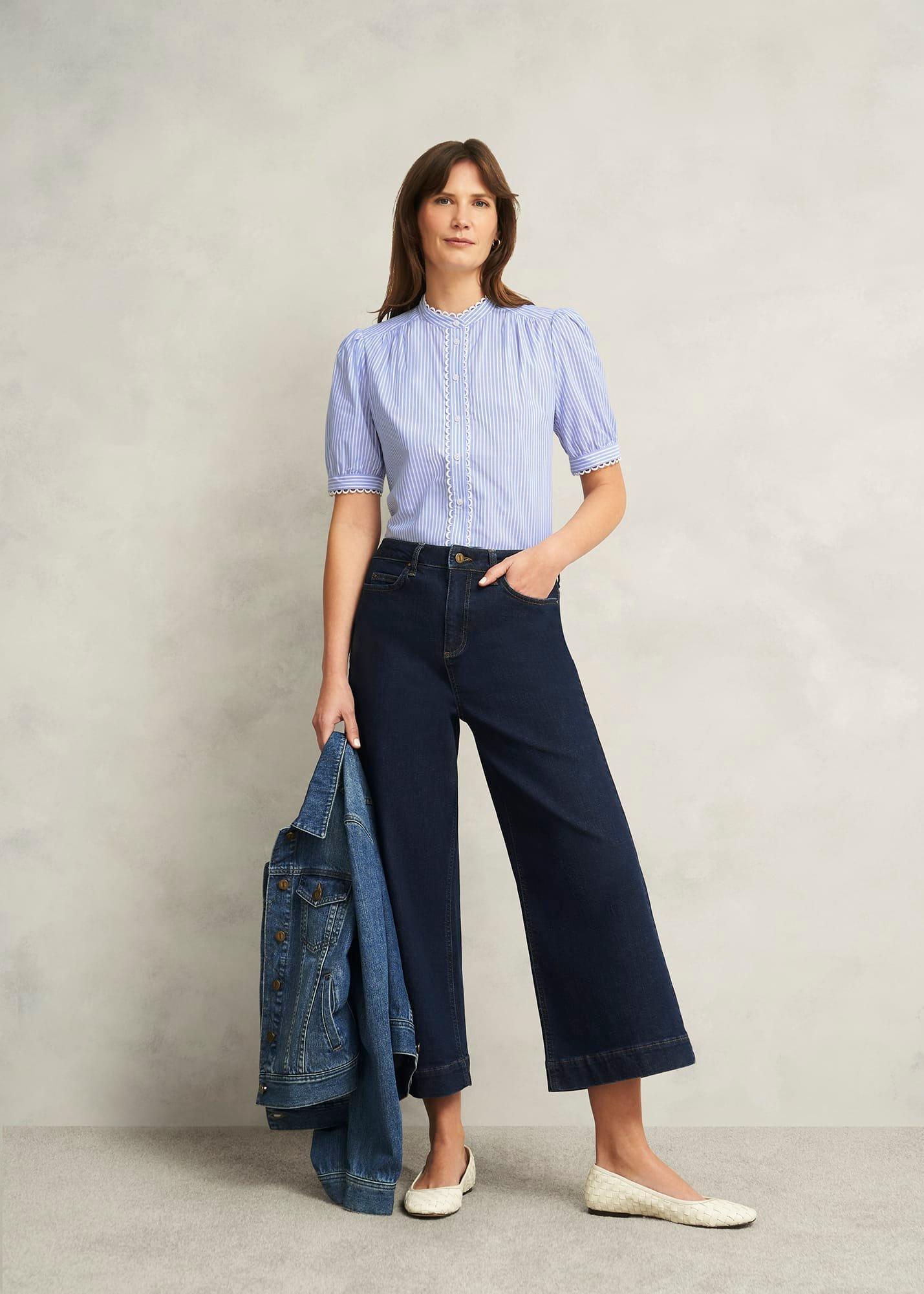 Charley Blouse, Blue Ivory, hi-res