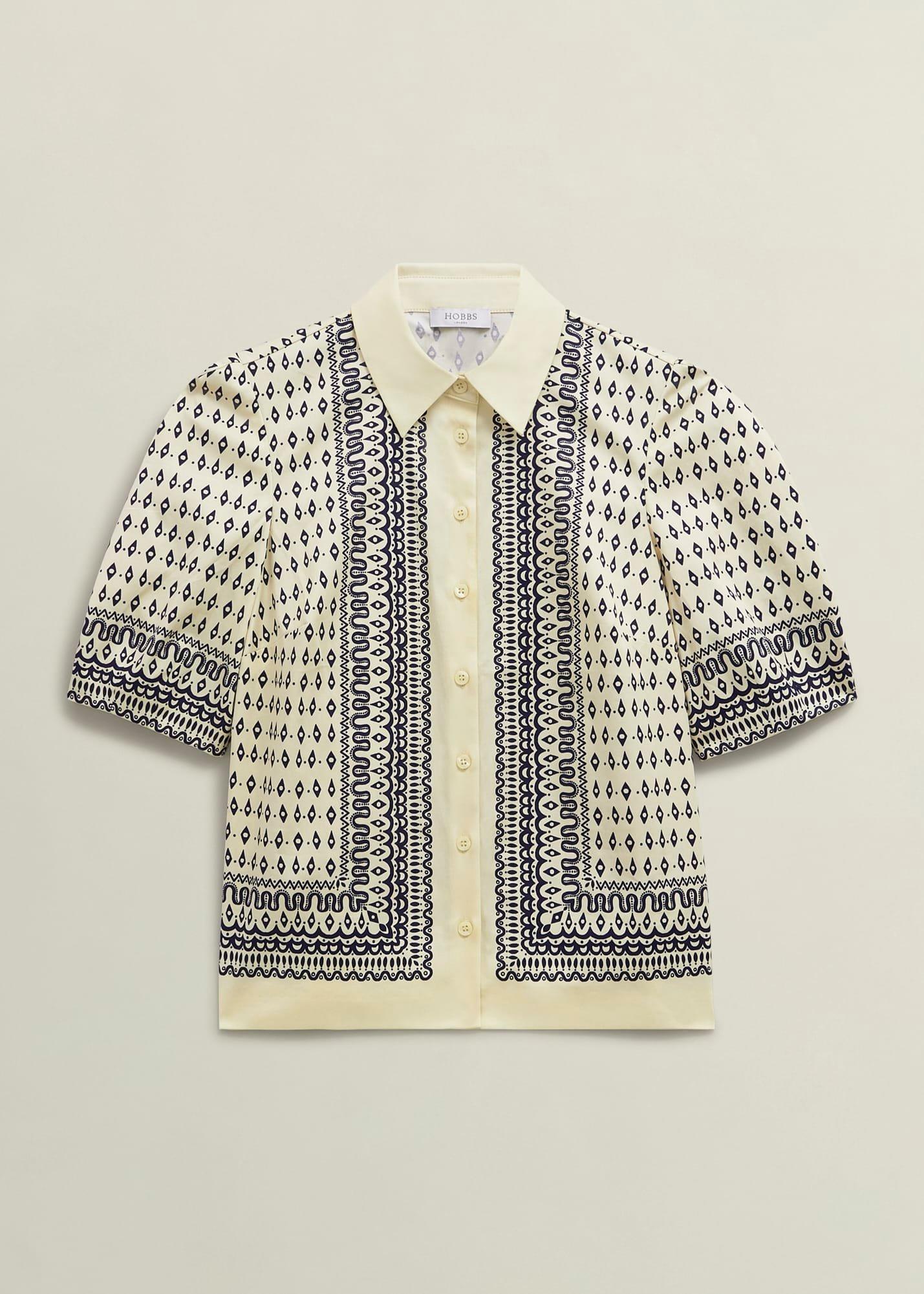 Suri Shirt, Cream Navy, hi-res