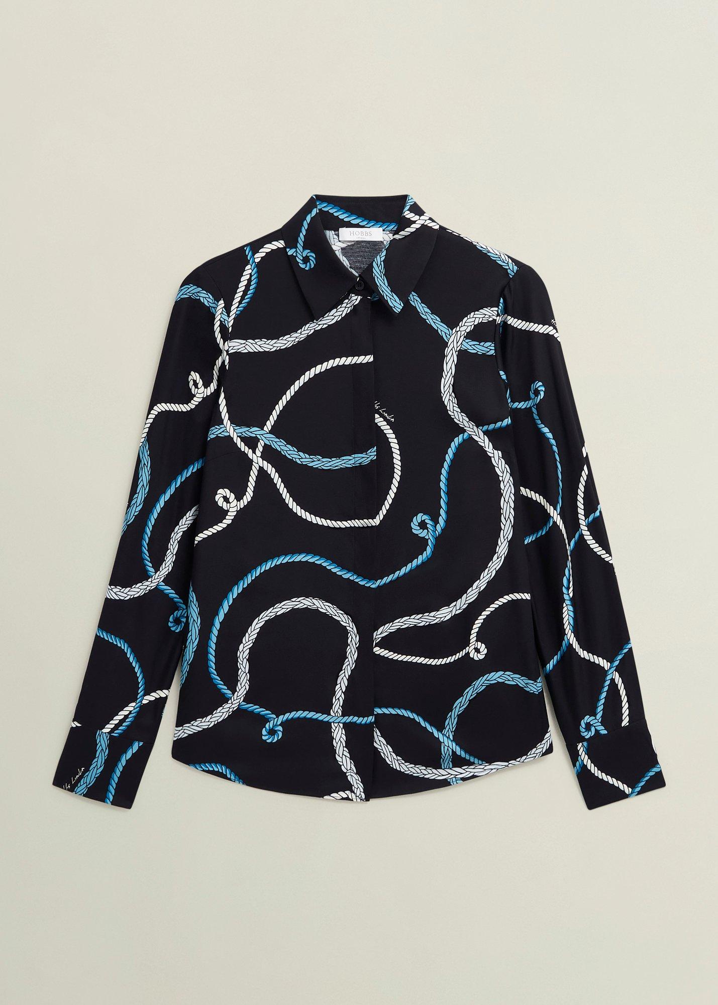 Raya Shirt, Navy Multi, hi-res