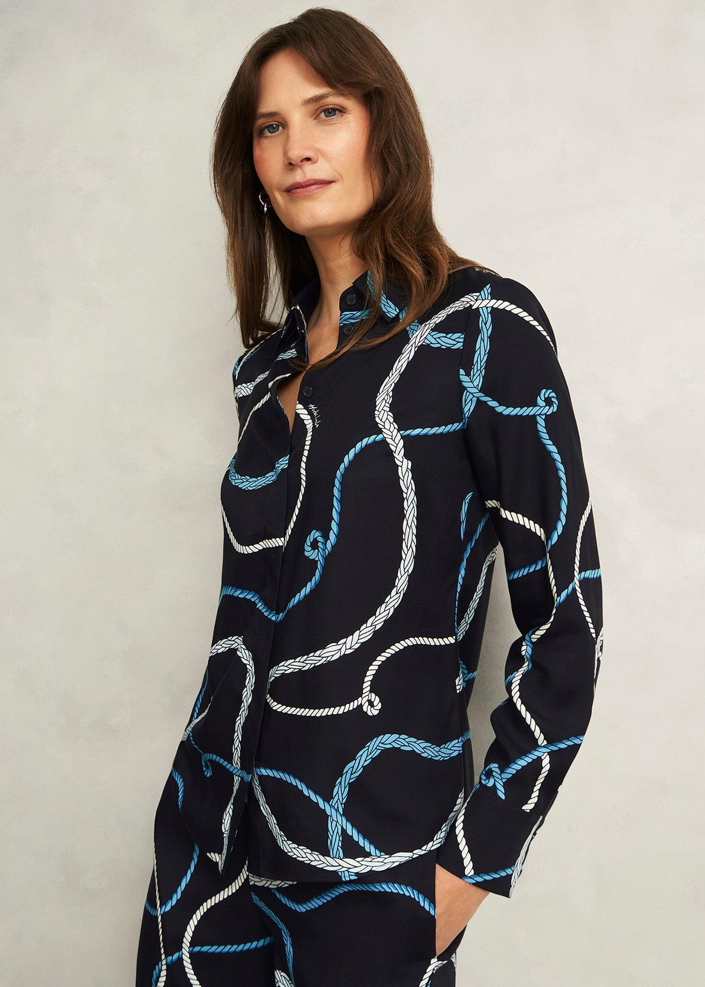 Raya Shirt, Navy Multi, hi-res