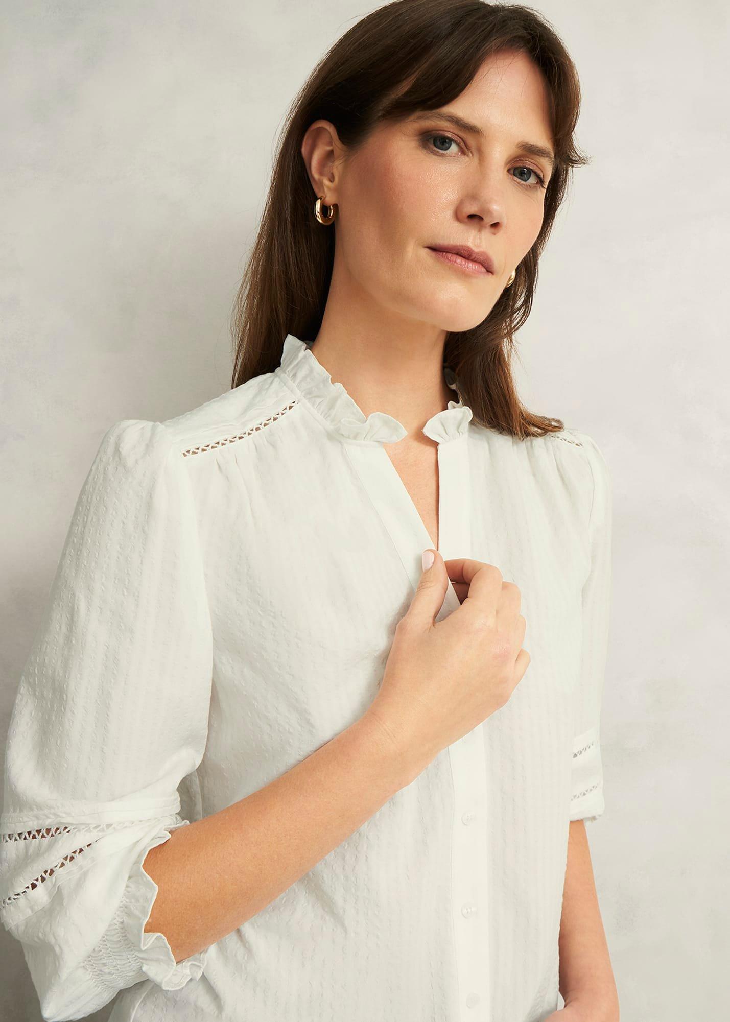Amira Blouse, Ivory, hi-res