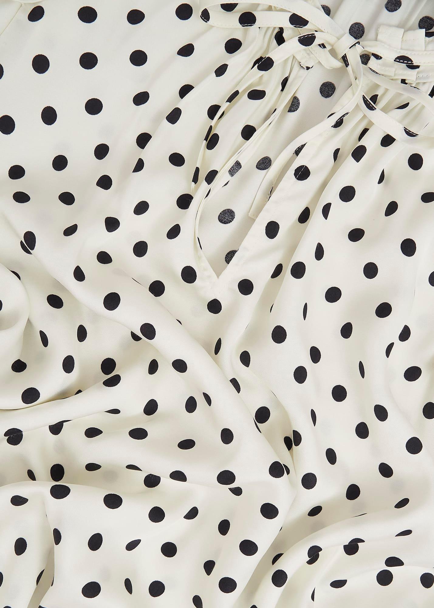 Adriel Blouse, Ivory Navy, hi-res