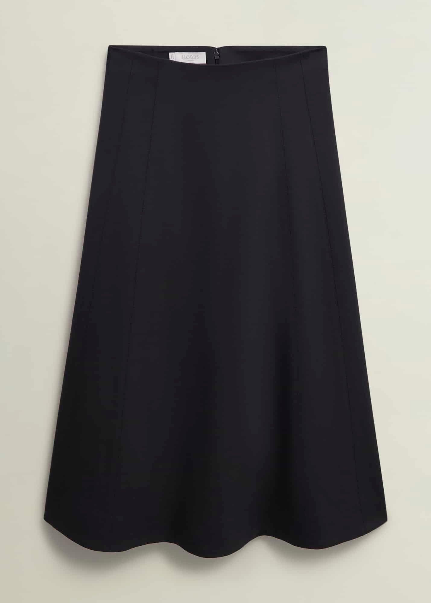 Adley Ponte Skirt, Black, hi-res