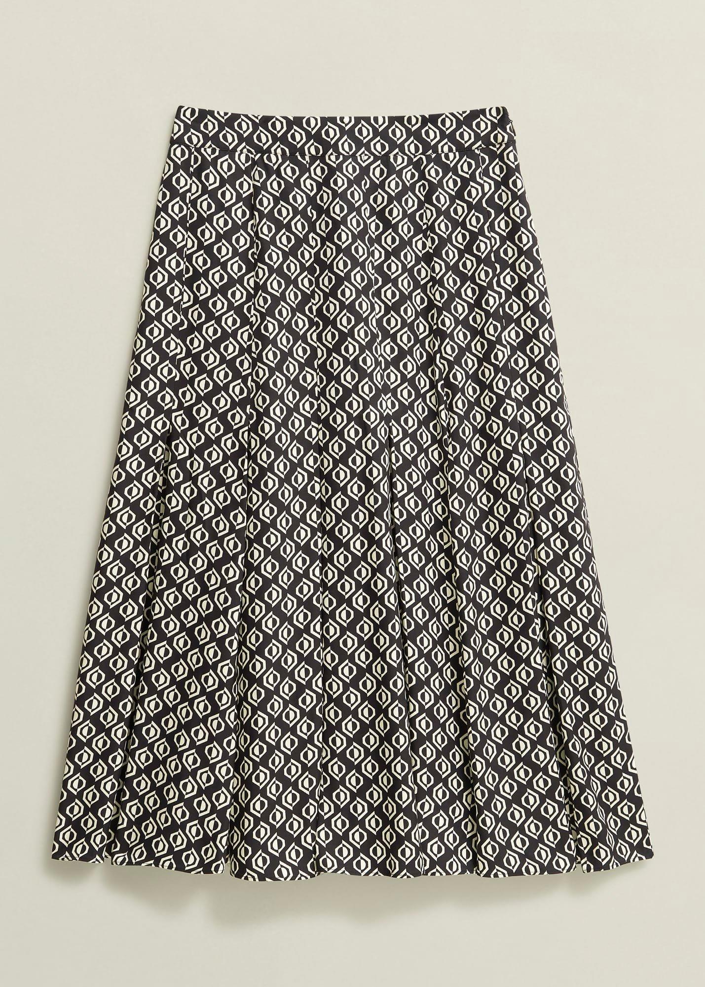Roxanne Skirt, Black Cream, hi-res