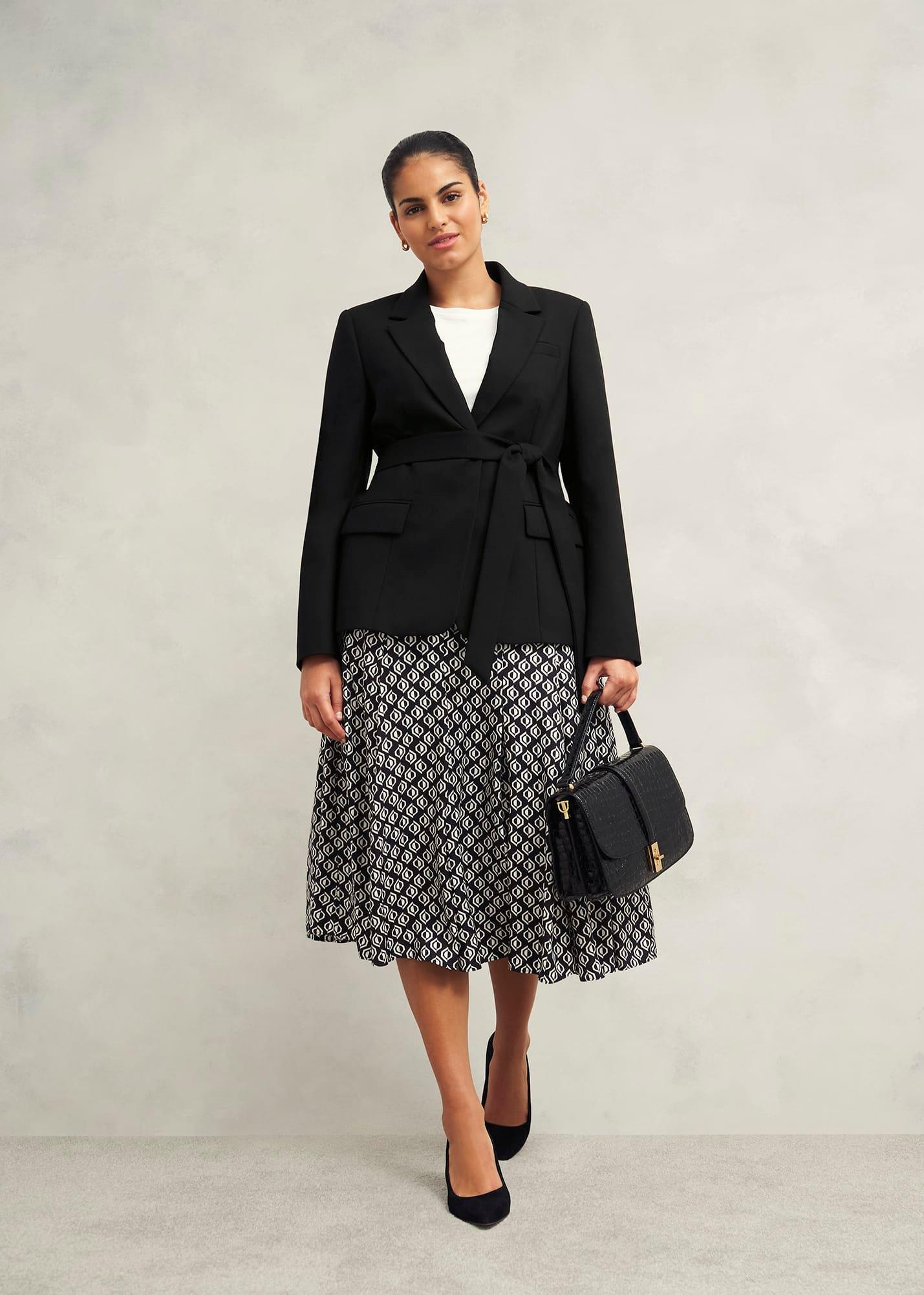 Roxanne Skirt, Black Cream, hi-res