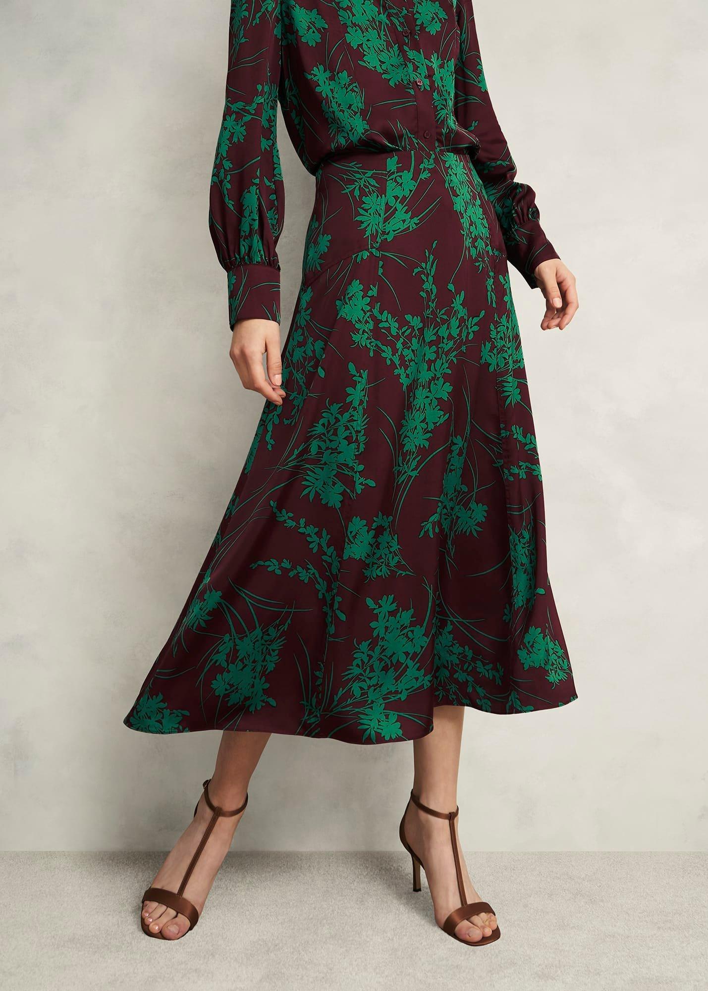 Grasmere Skirt, Brown Green, hi-res