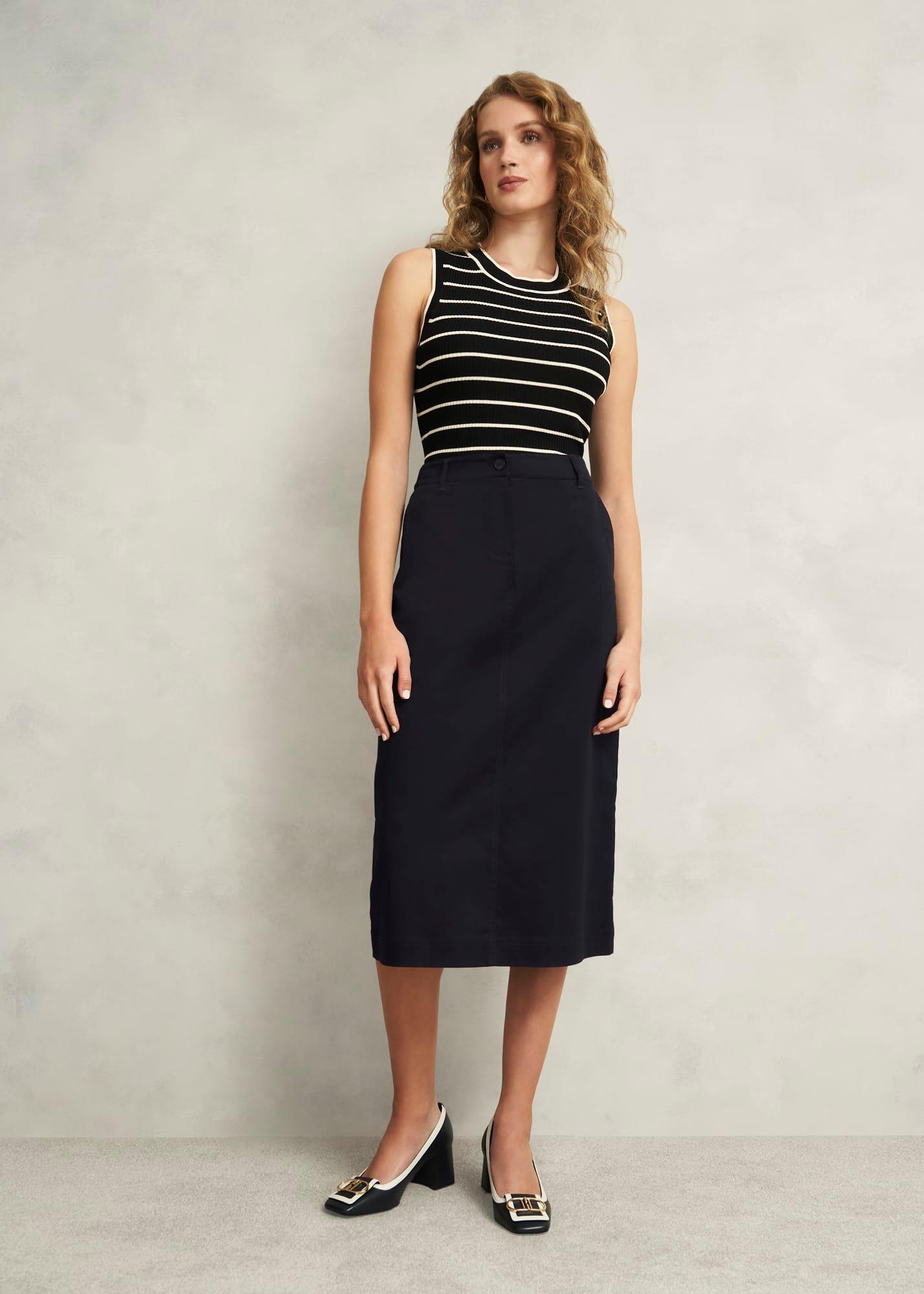 Hana Skirt, Hobbs Navy, hi-res
