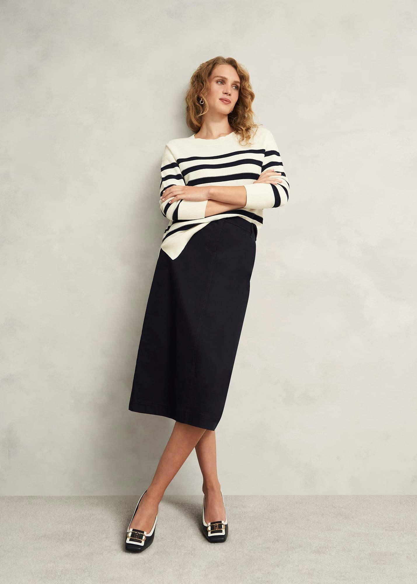 Hana Skirt, Hobbs Navy, hi-res