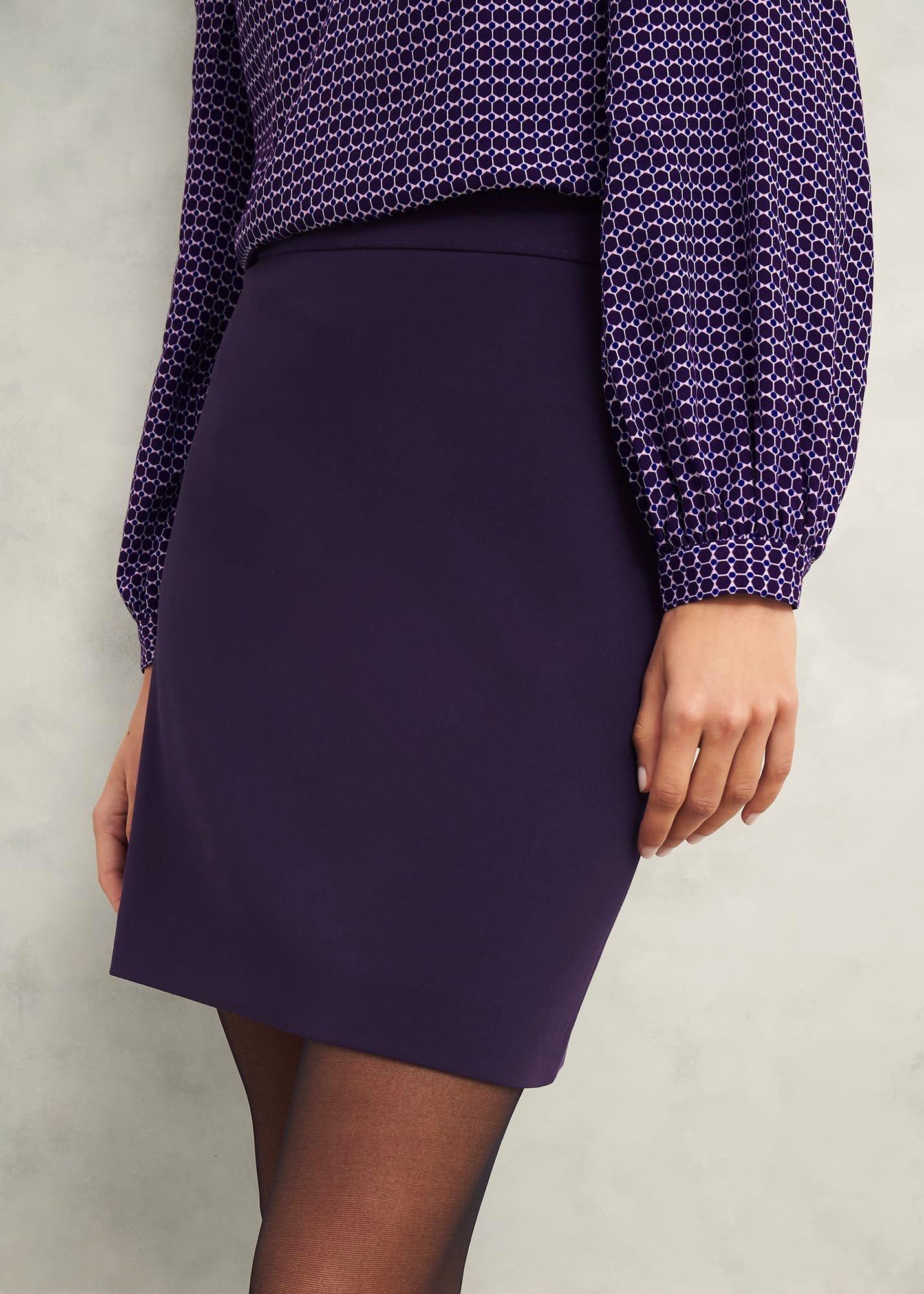 Fenella Aline Skirt, Grape Purple, hi-res