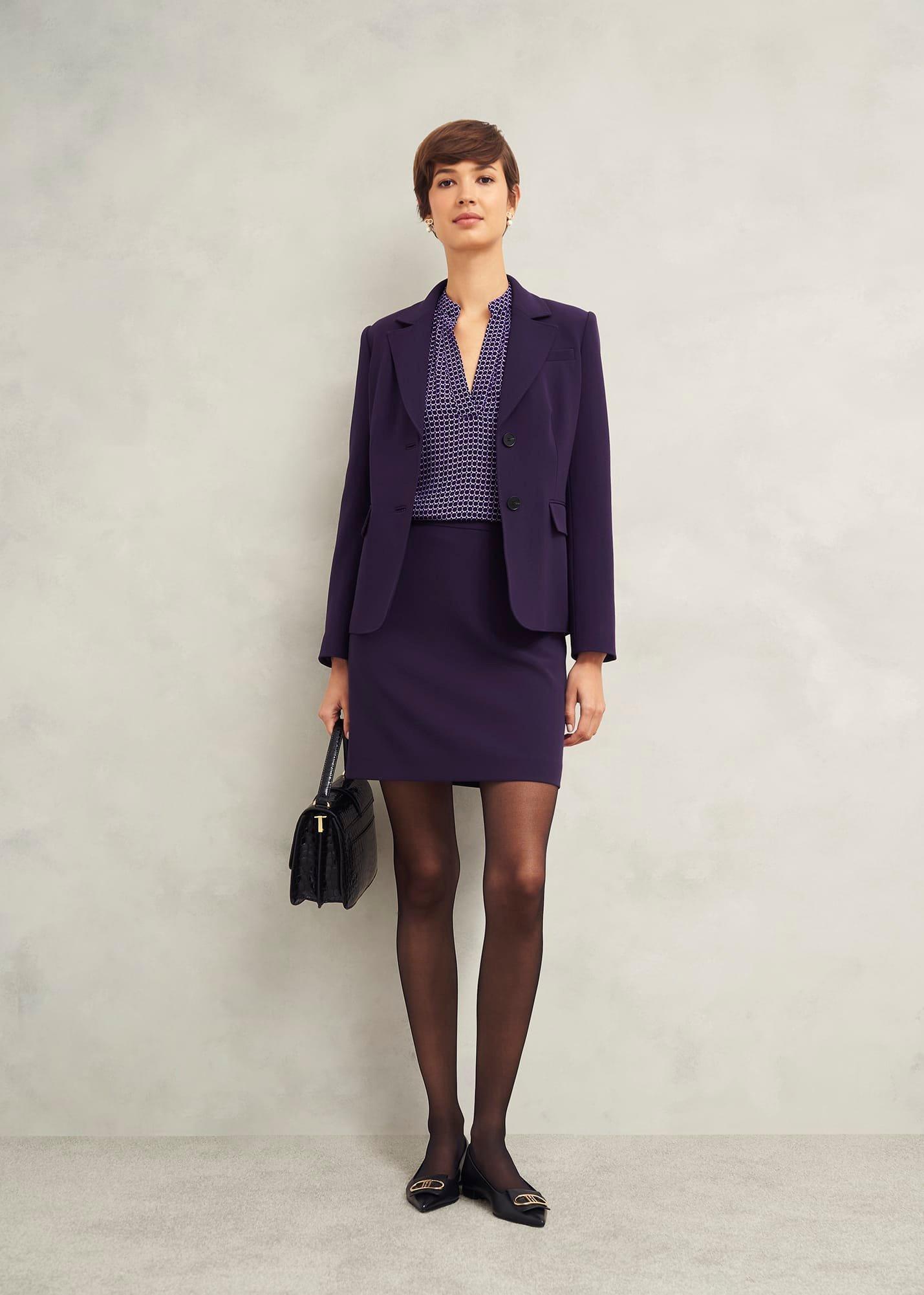 Fenella Aline Skirt, Grape Purple, hi-res