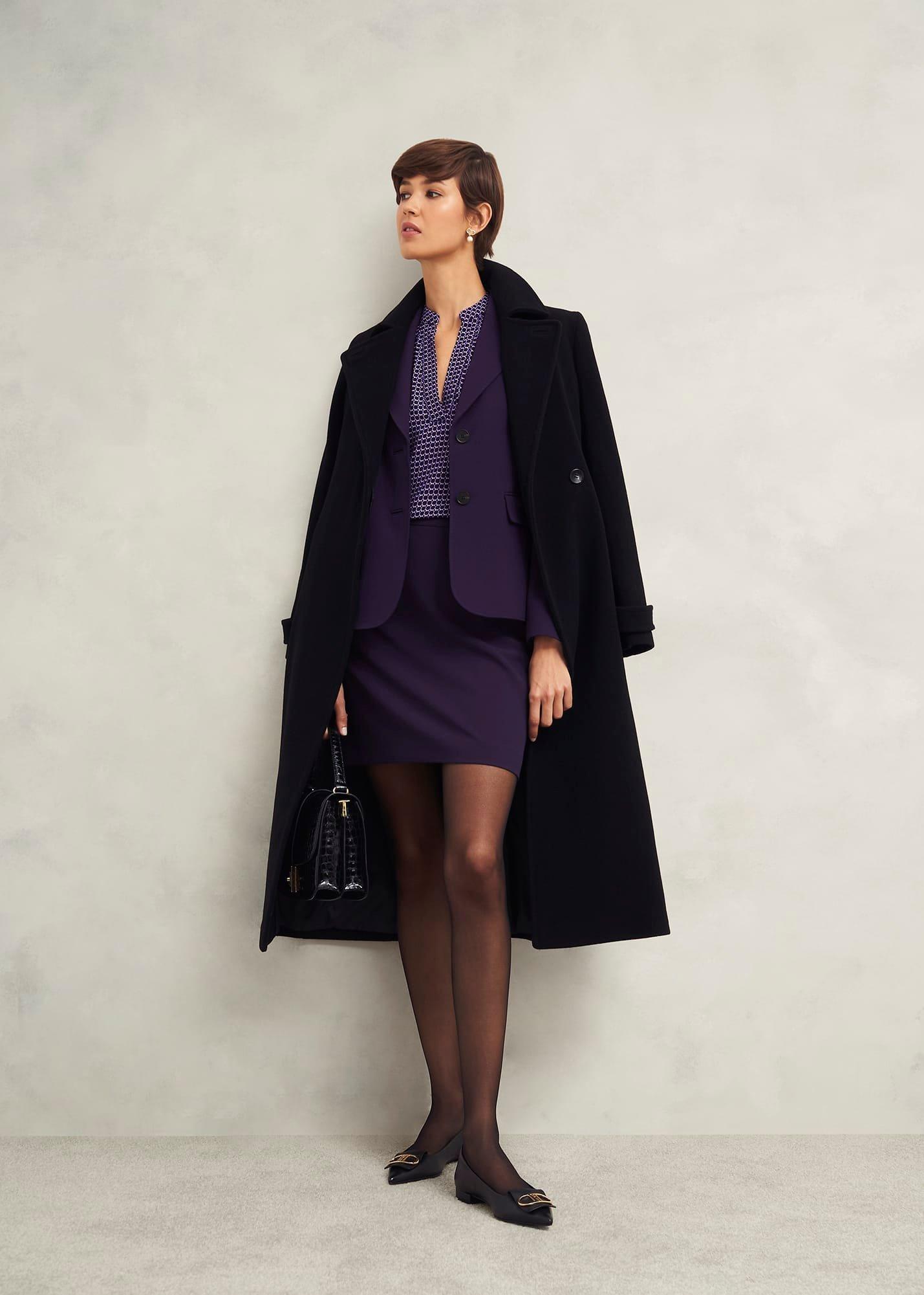 Fenella Aline Skirt, Grape Purple, hi-res