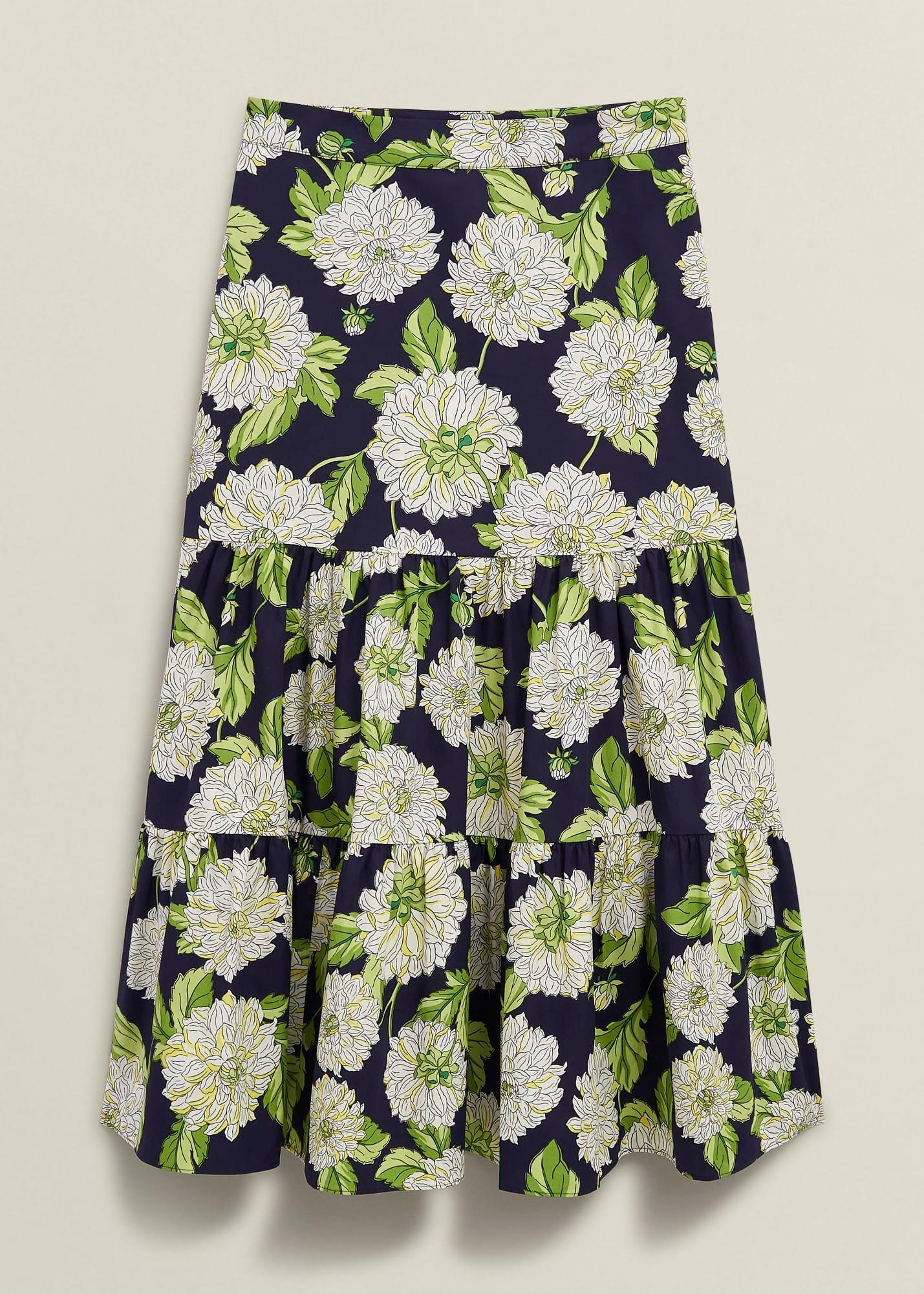 Dorothea Skirt, Navy Multi, hi-res