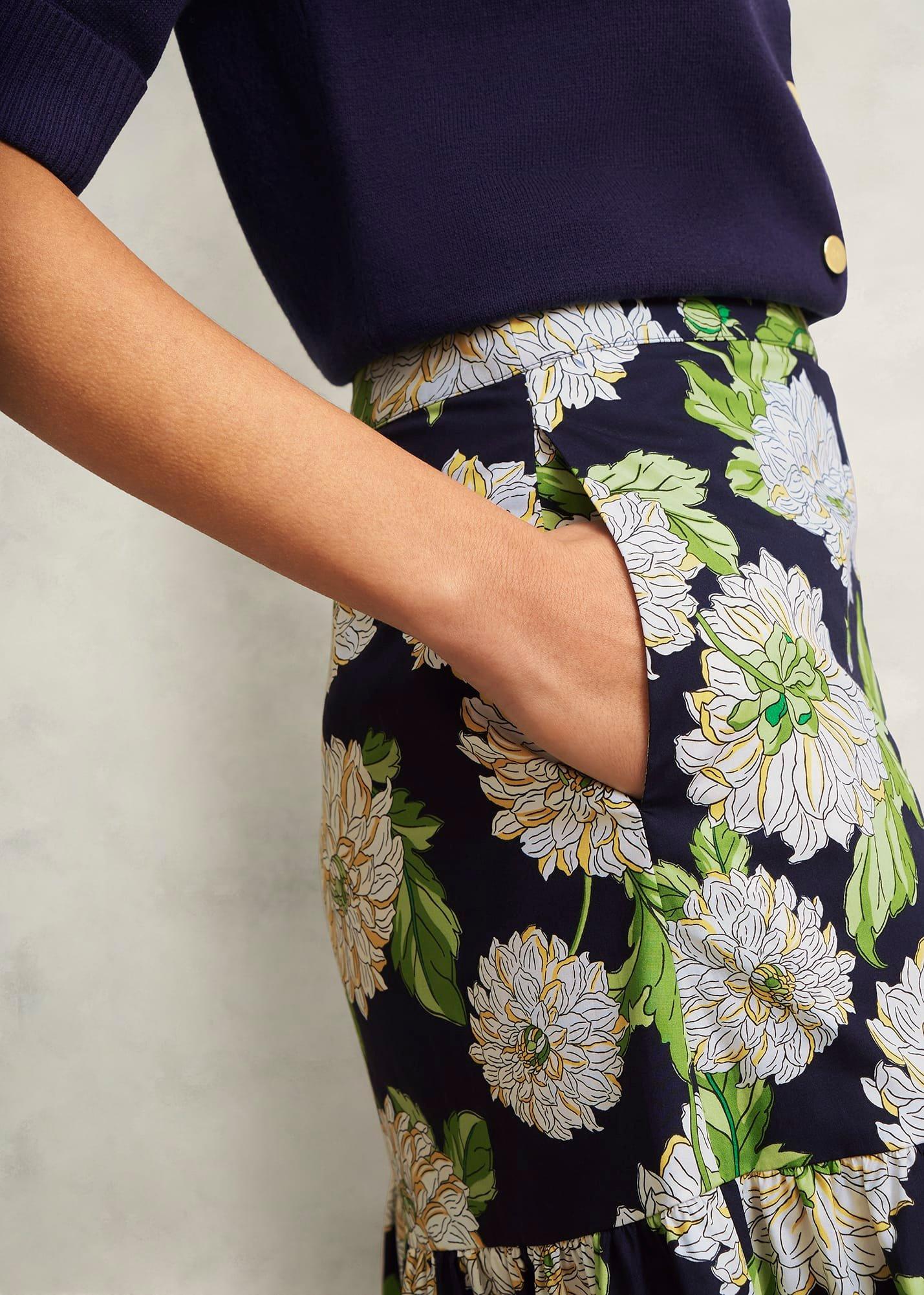 Dorothea Skirt, Navy Multi, hi-res