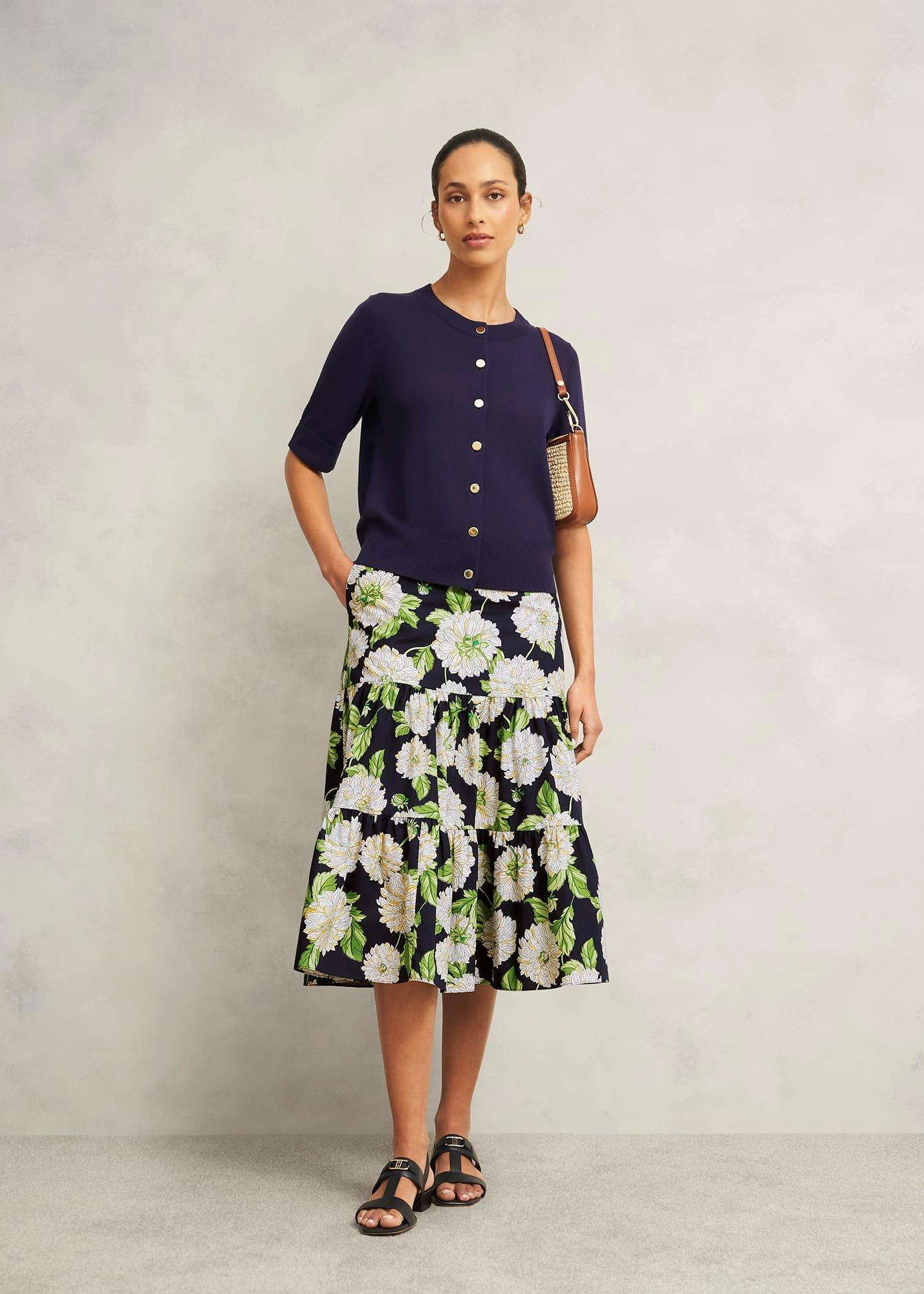 Dorothea Skirt, Navy Multi, hi-res