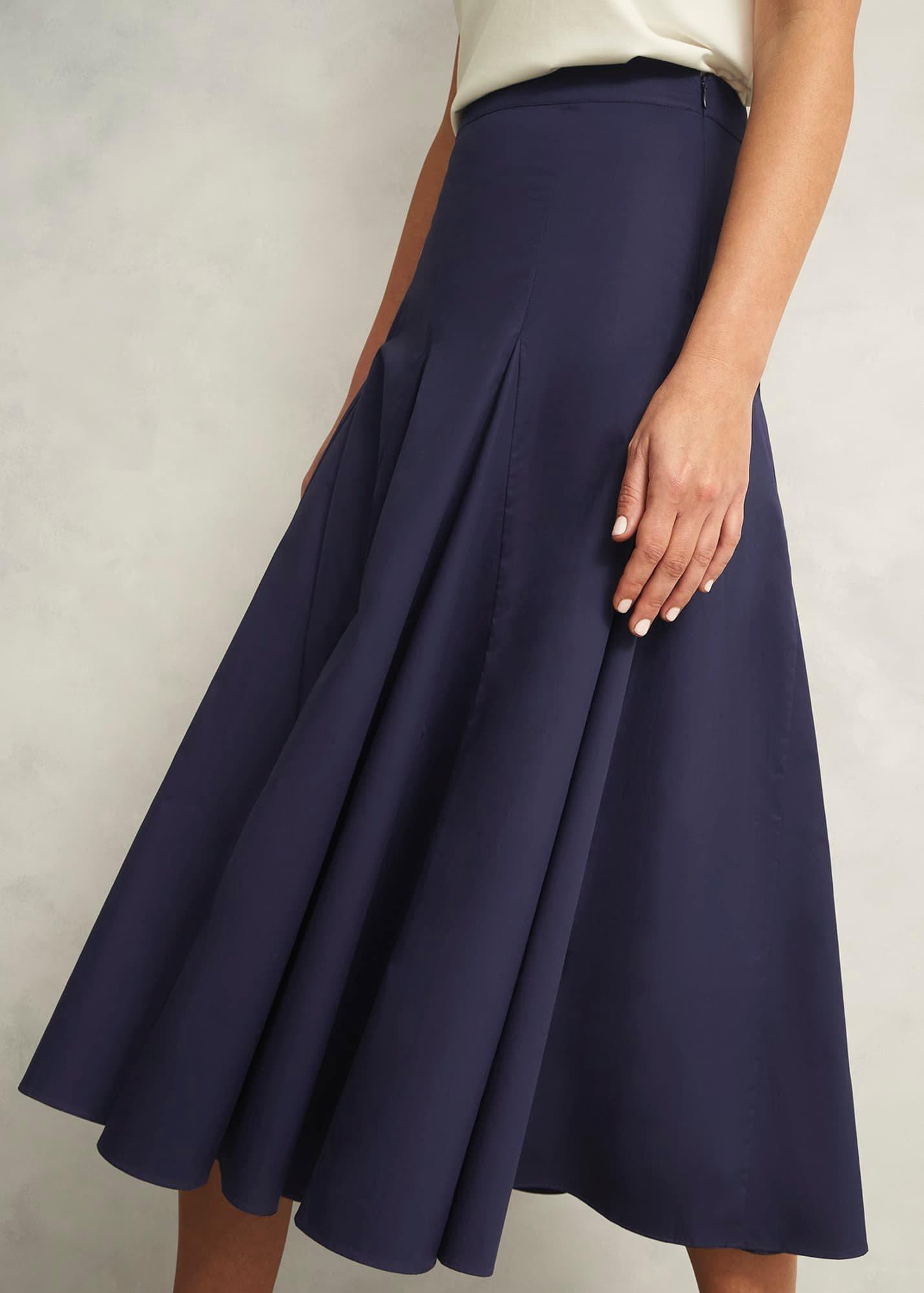 Silvia Skirt, True Navy, hi-res