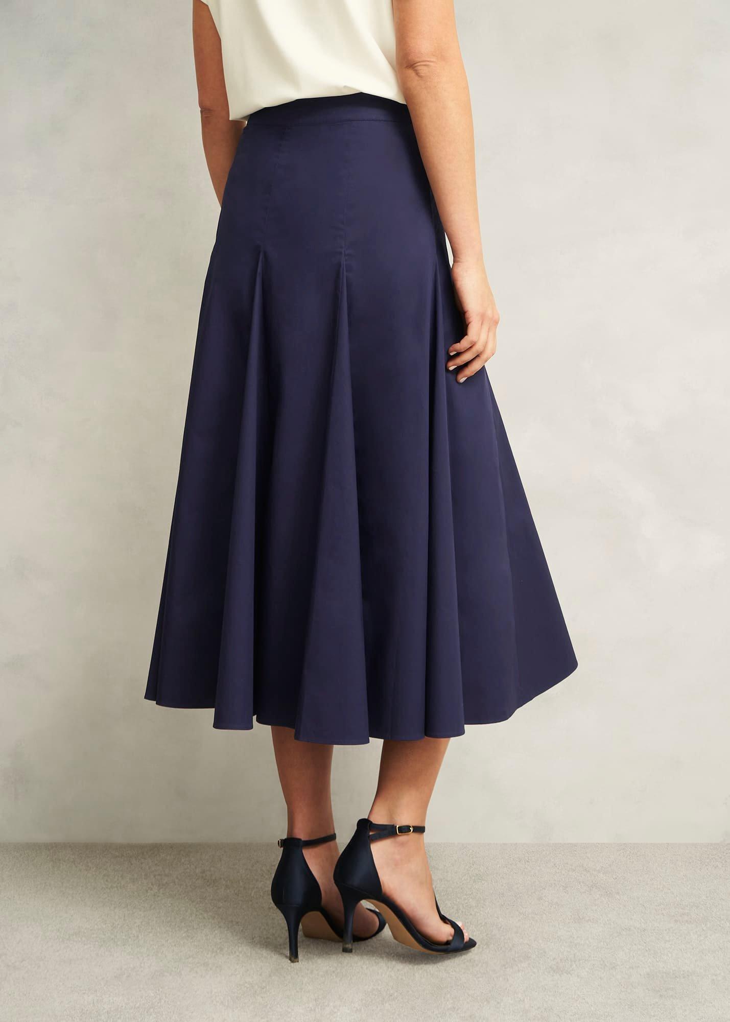 Silvia Skirt, True Navy, hi-res