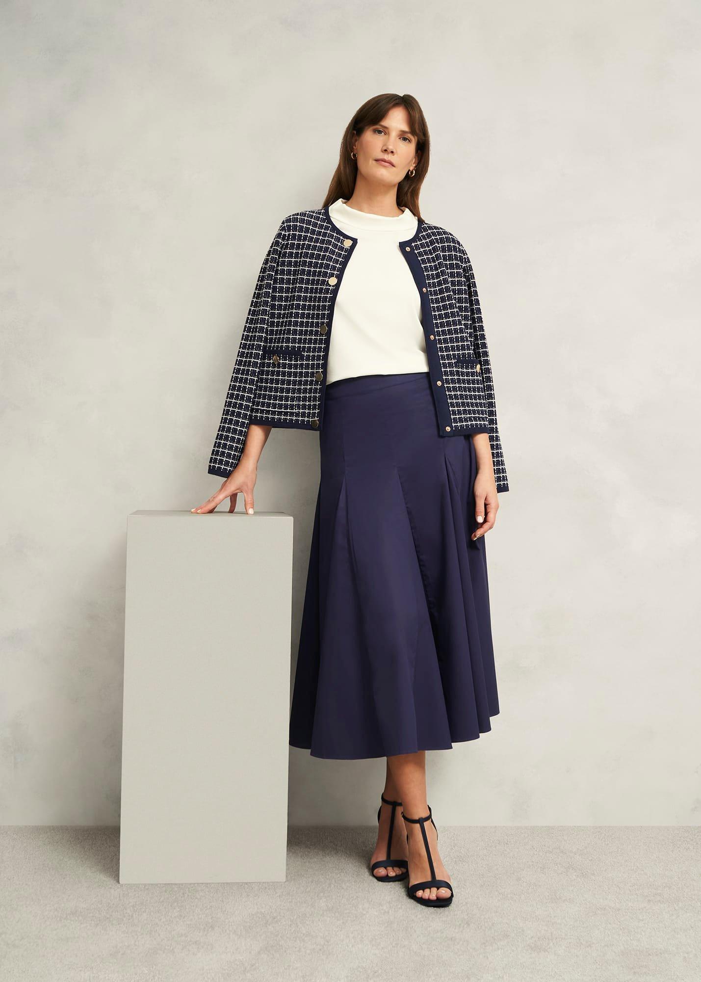Silvia Skirt, True Navy, hi-res