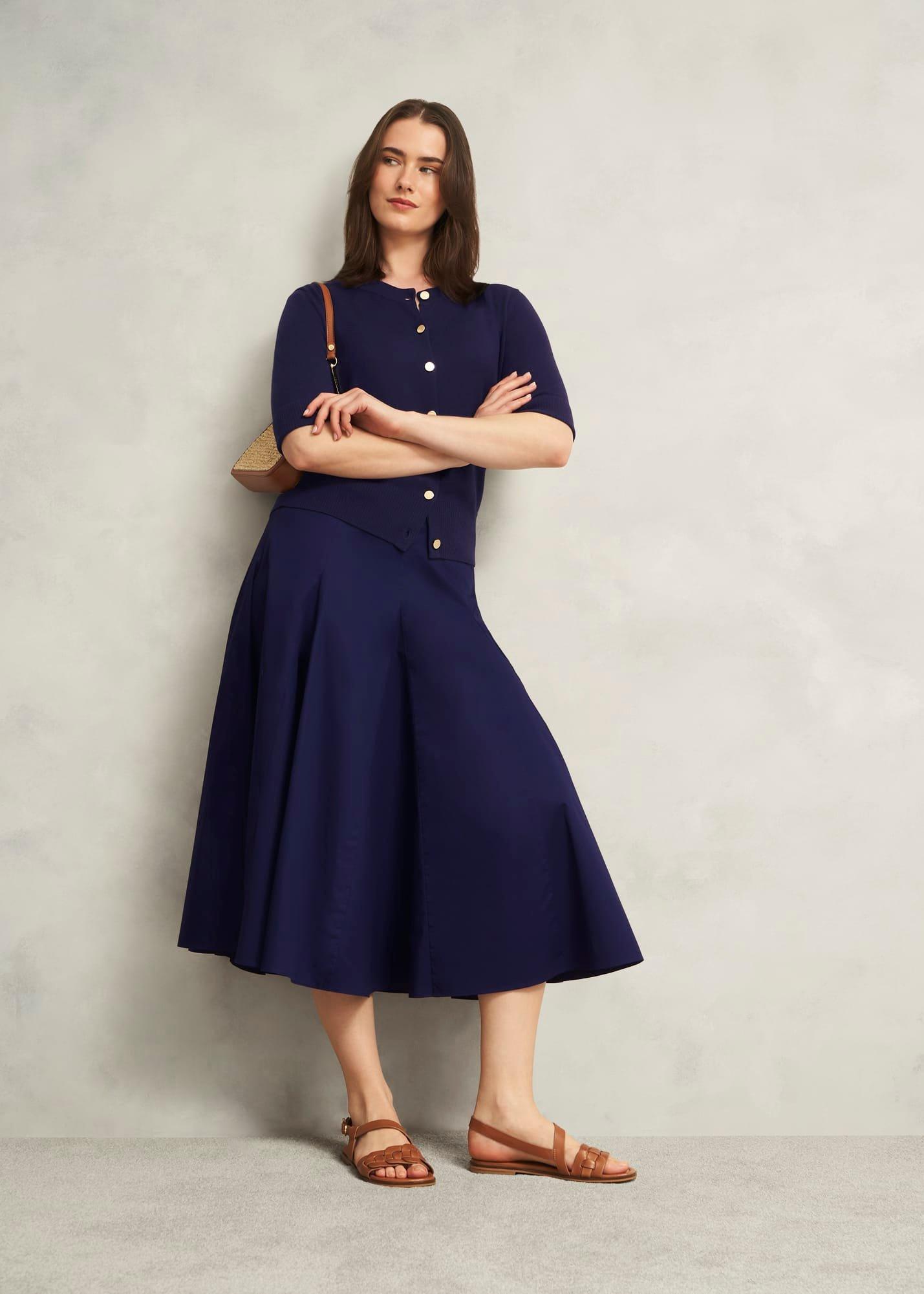 Silvia Skirt, True Navy, hi-res