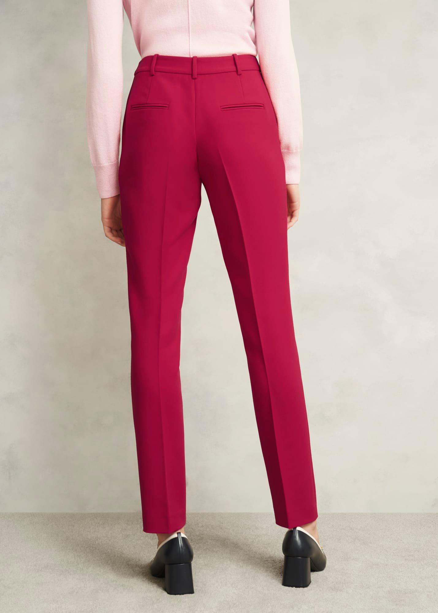 Suki Tapered Trousers, Hot Magenta, hi-res