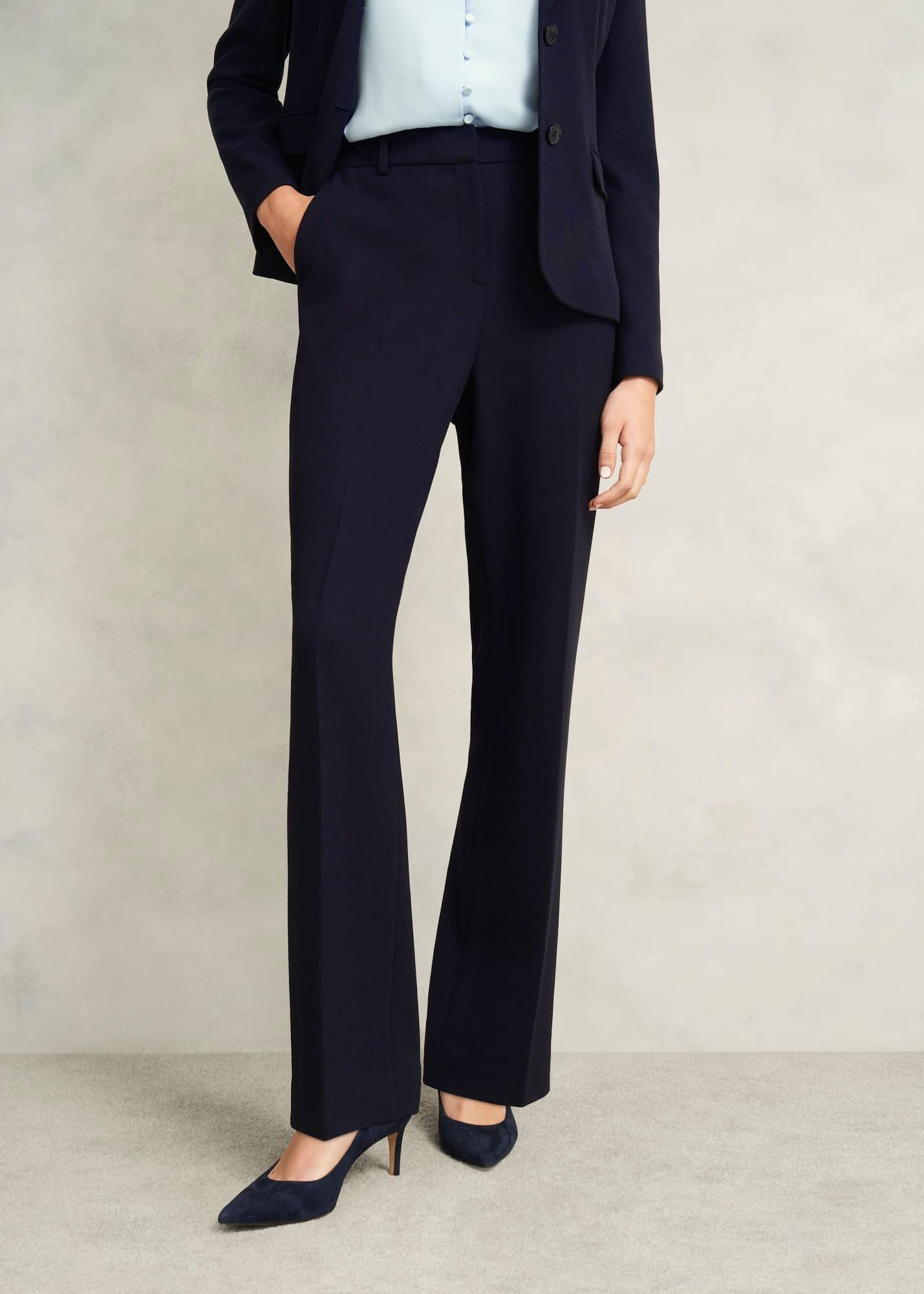 Aly Straight Trousers, Navy, hi-res