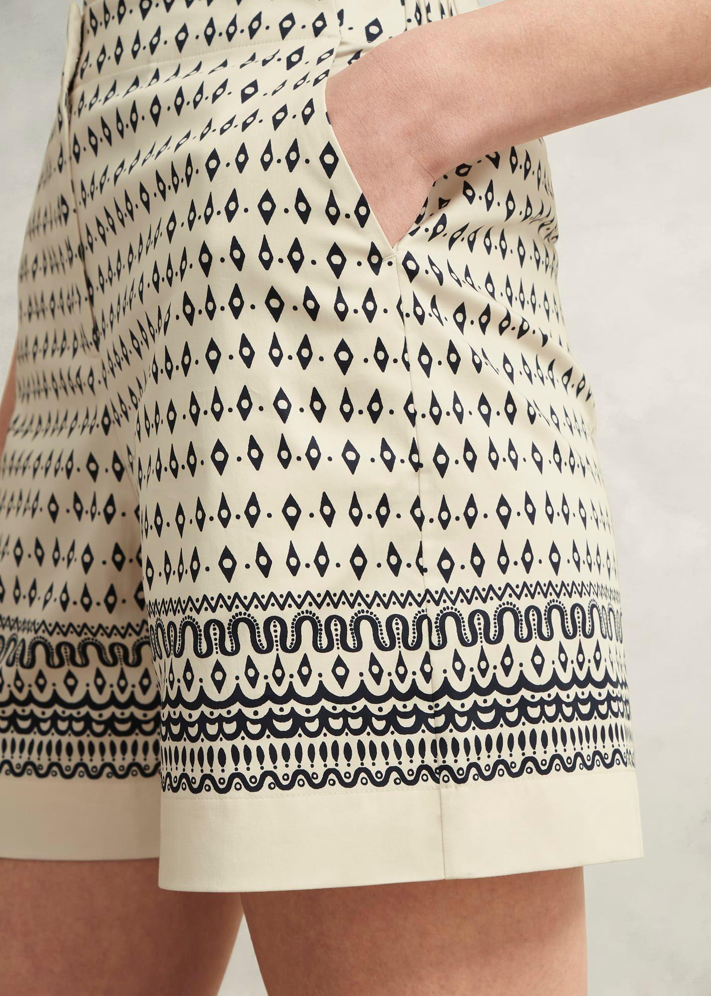 Suri Shorts, Cream Navy, hi-res