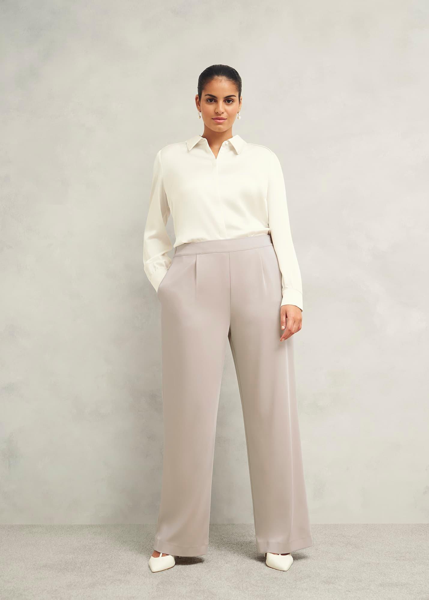 Delora Trousers, Oyster, hi-res