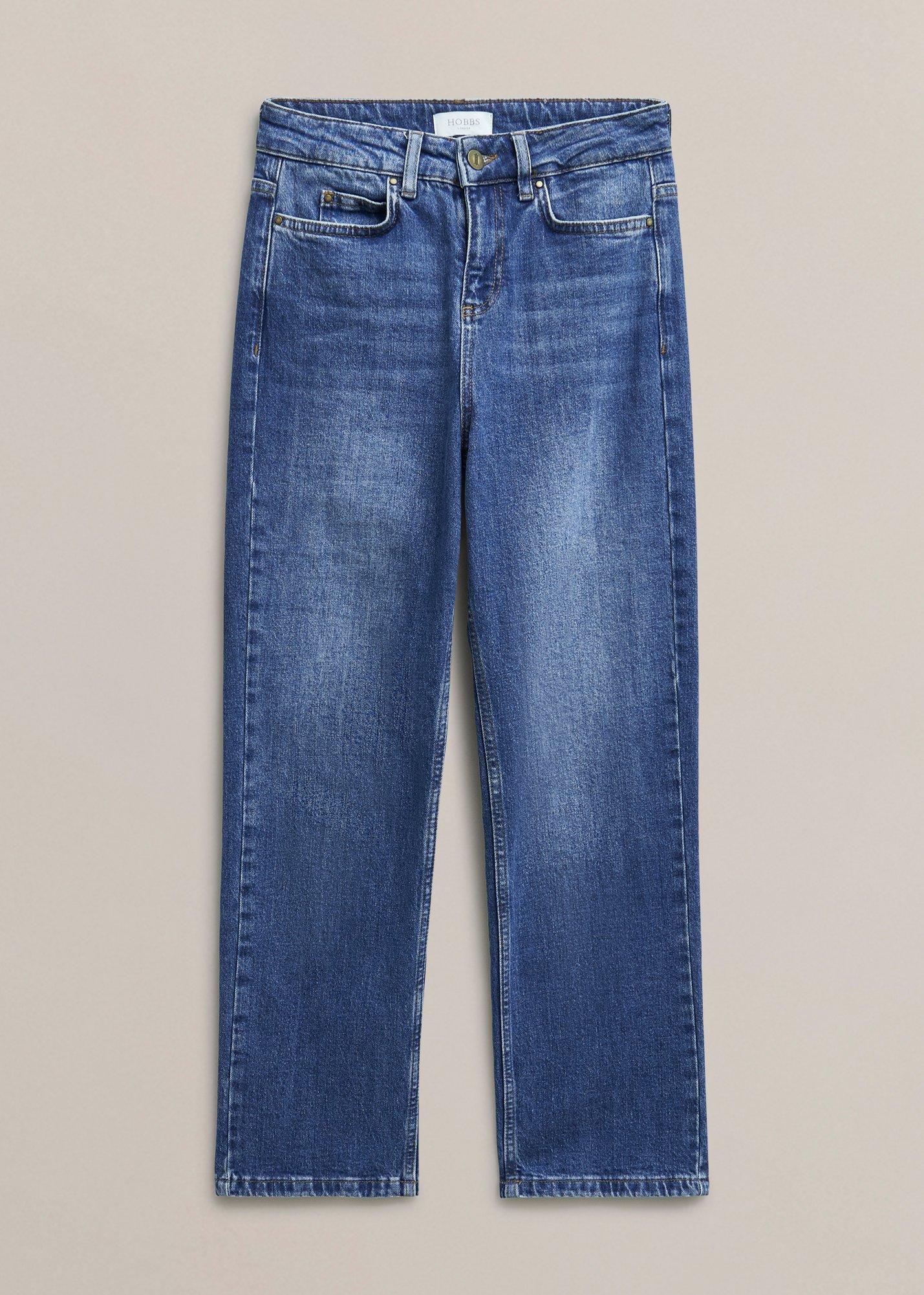 Shea Straight Jeans, Mid Wash, hi-res