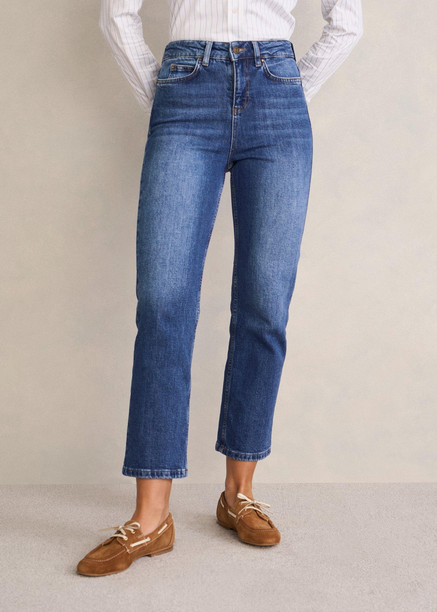 Shea Straight Jeans, Mid Wash, hi-res