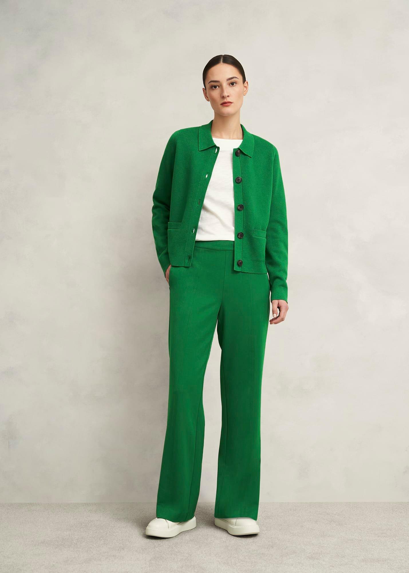 Marina Travel Trousers, Verdant Green, hi-res