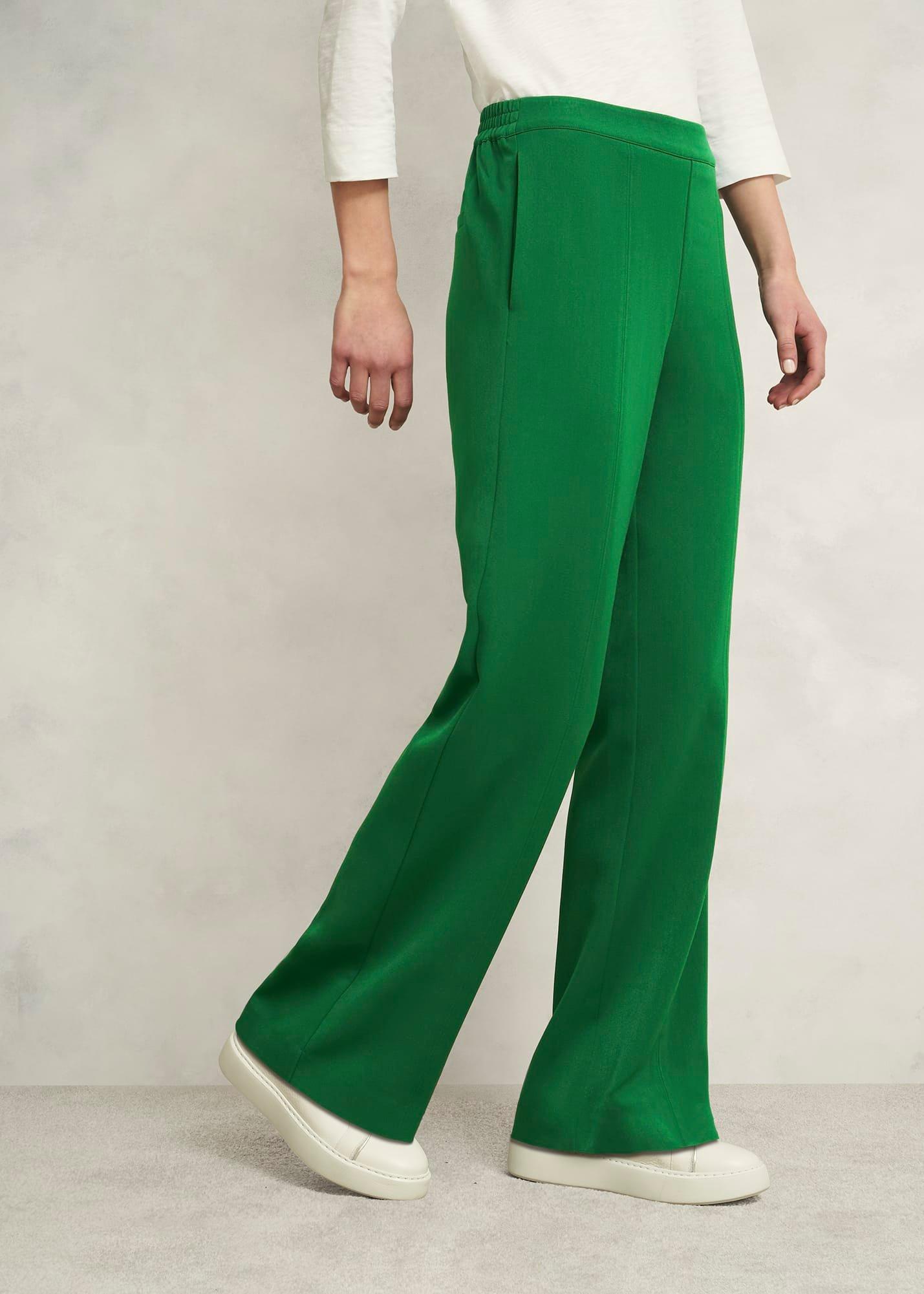 Marina Travel Trousers, Verdant Green, hi-res