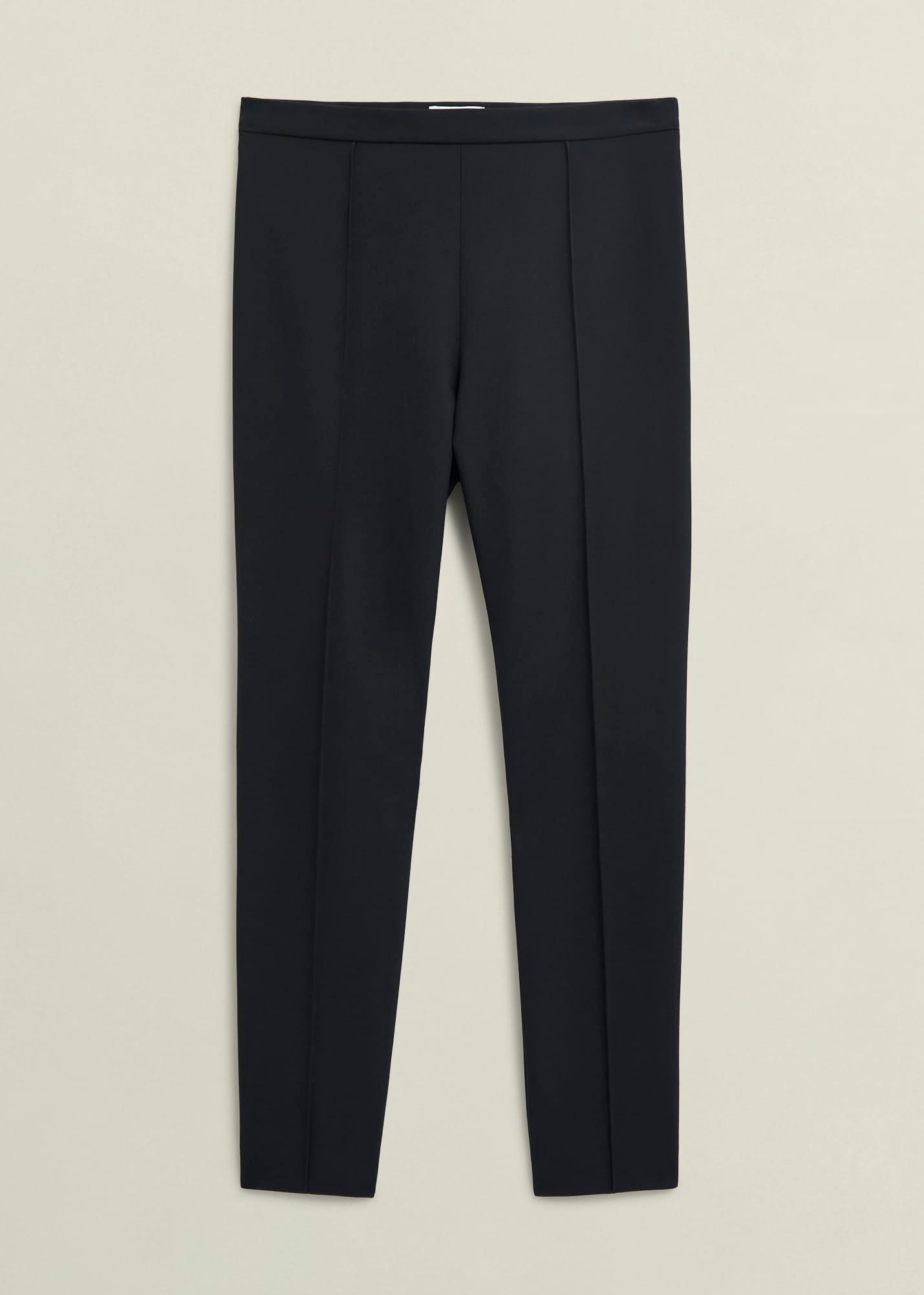 Lexi Slim Travel Trousers, Black, hi-res